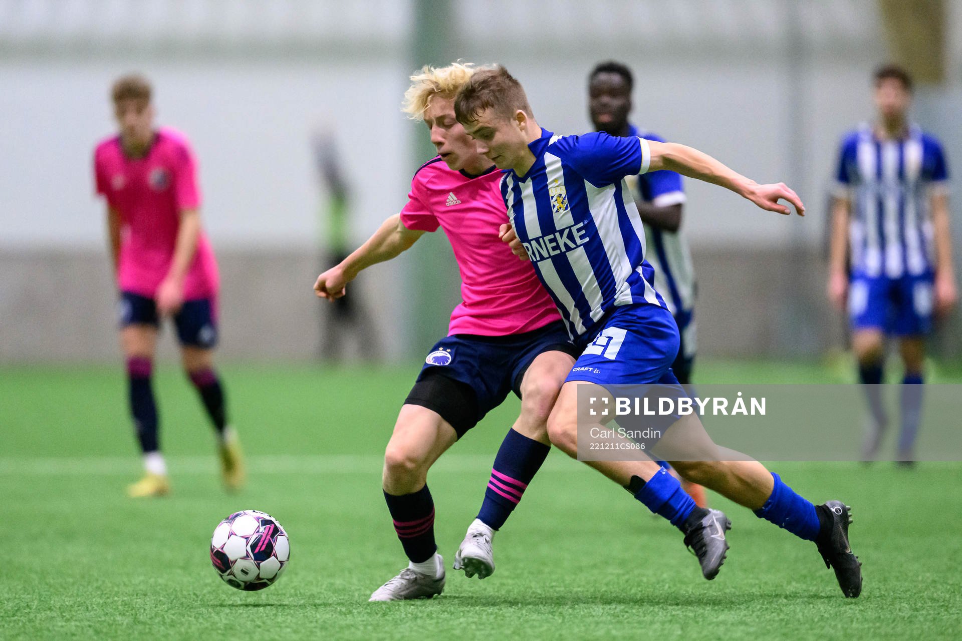 FC Köpenhamns Hialte Bidstrup och IFK Göteborgs Noa Linden