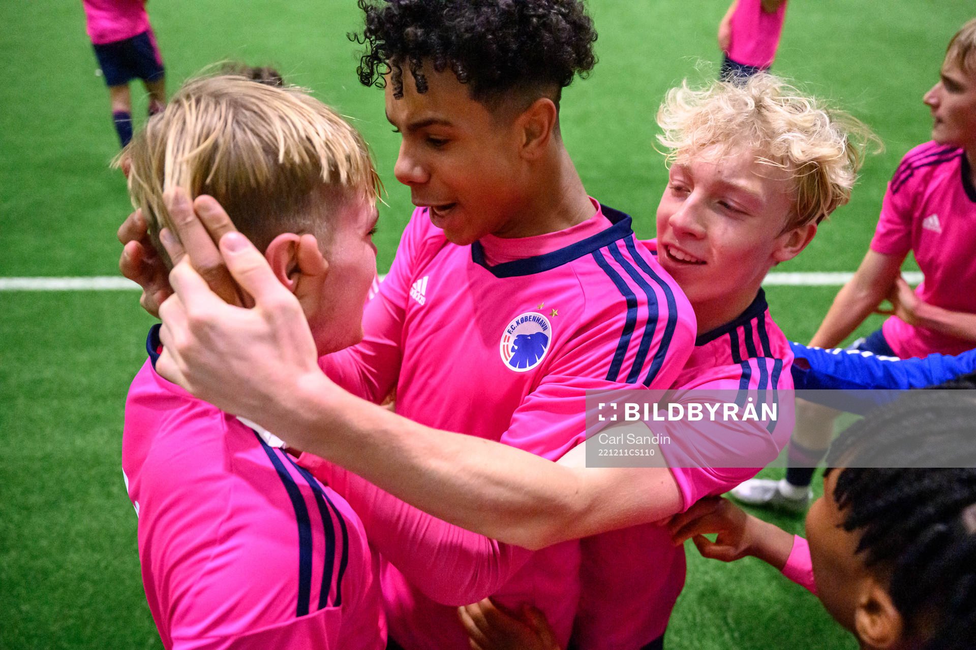 FC Köpenhamns Cornelius Olsson, William Glindtvad och