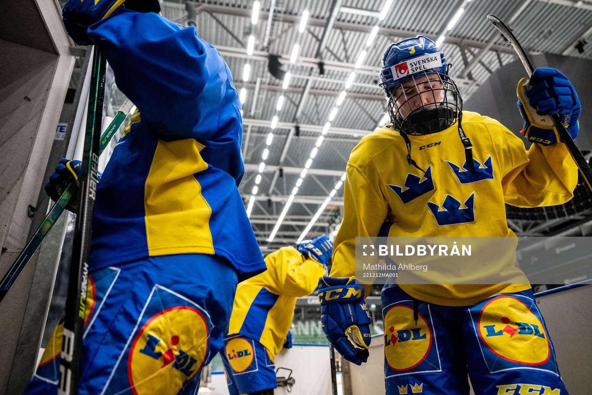 Anna Kjellbin of Sweden at a training session
