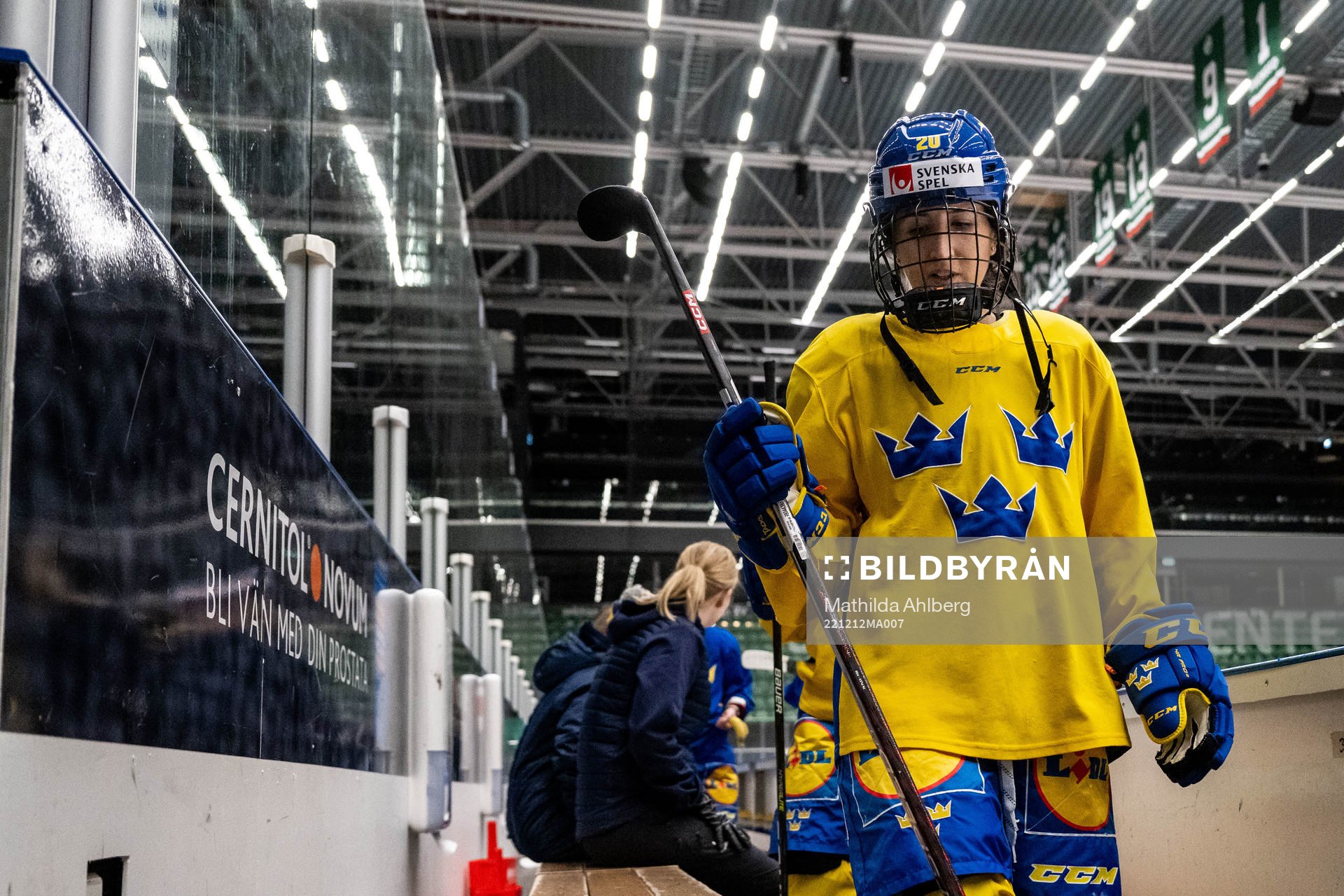 Fanny Rask of Sweden at a training session