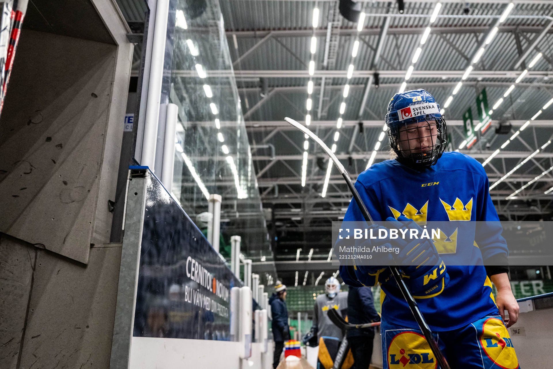 Solveig Gisler of Sweden at a training session
