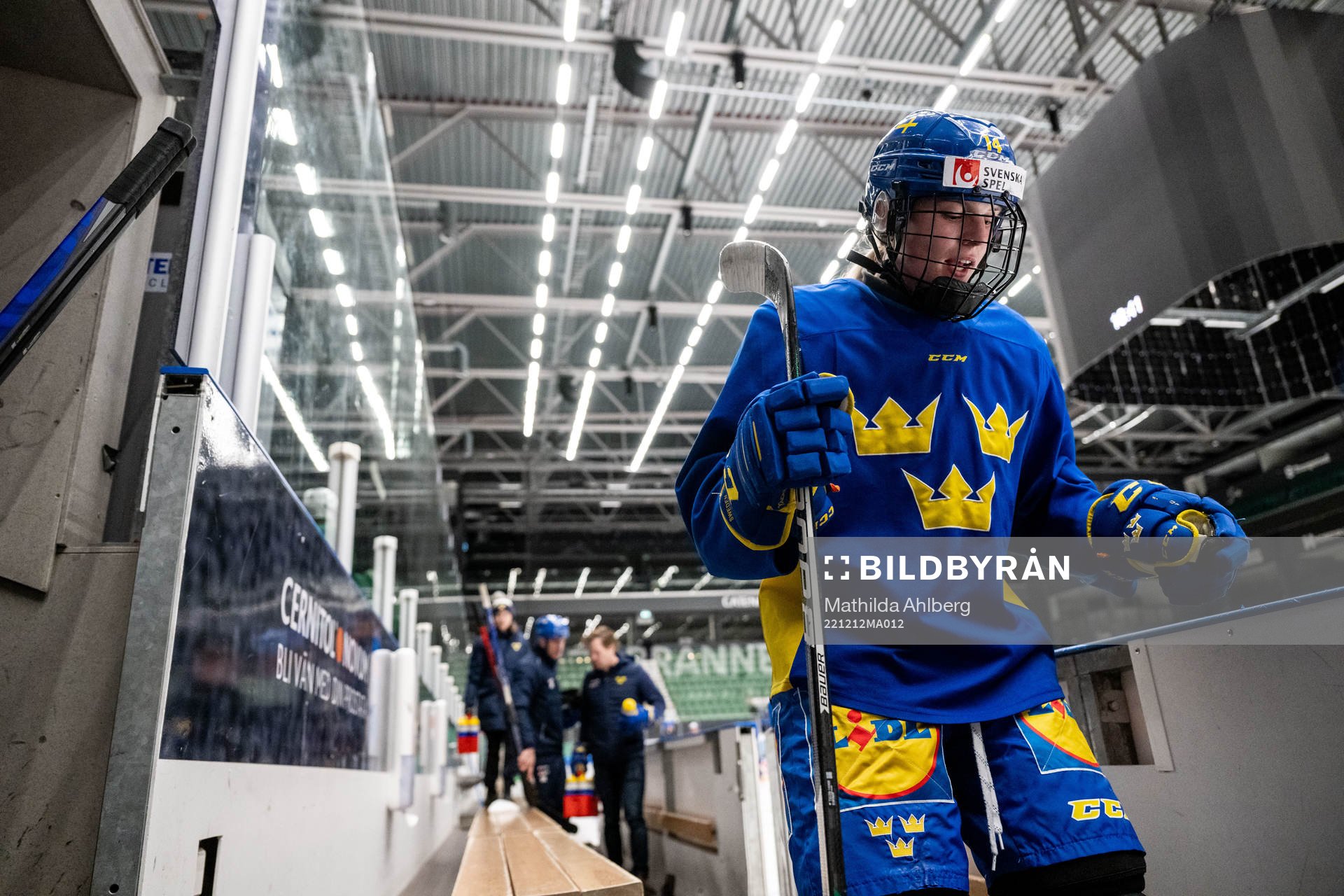 Thea Johansson of Sweden at a training session