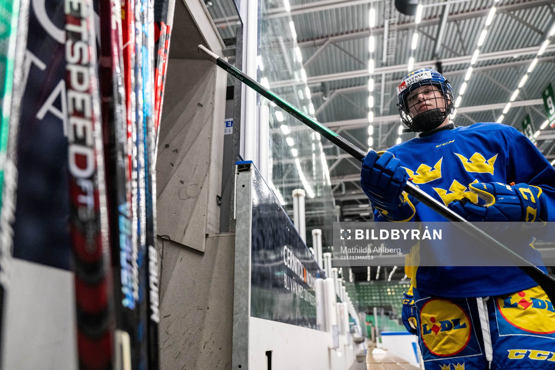 Thea Johansson of Sweden at a training session