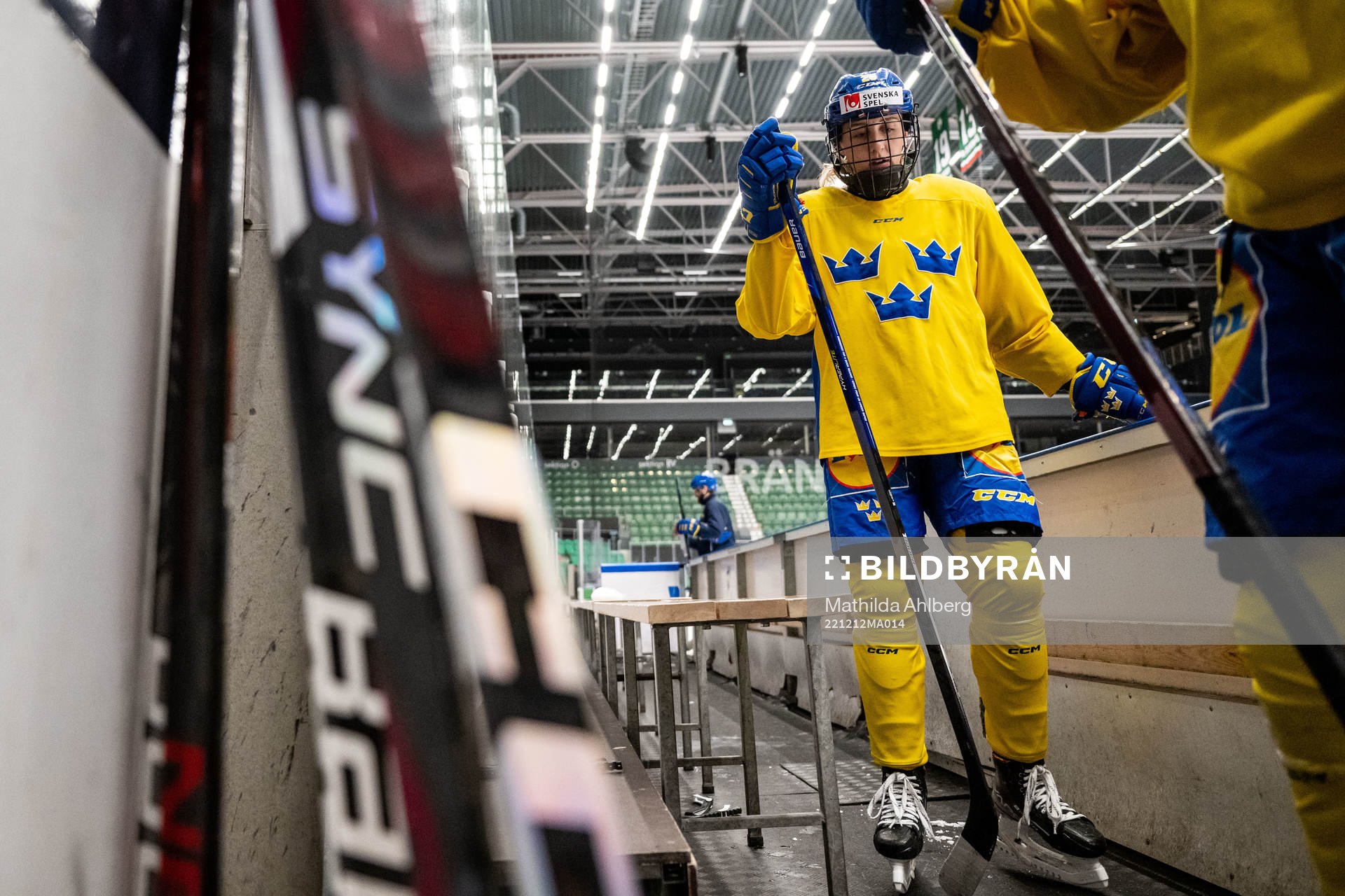 Hanna Olsson of Sweden at a training session