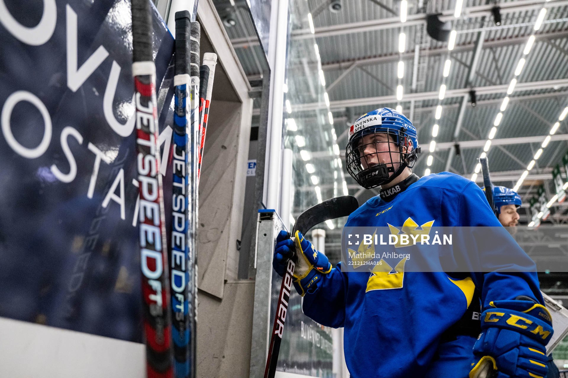 Lisa Johansson of Sweden at a training session