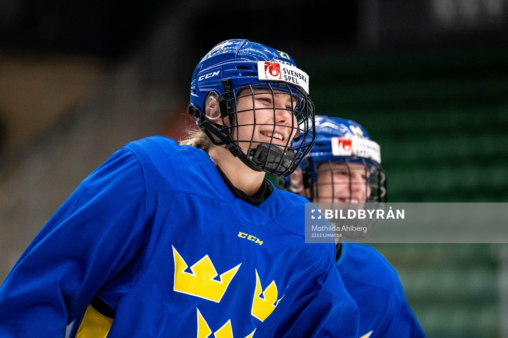 Elin Svensson of Sweden at a training session