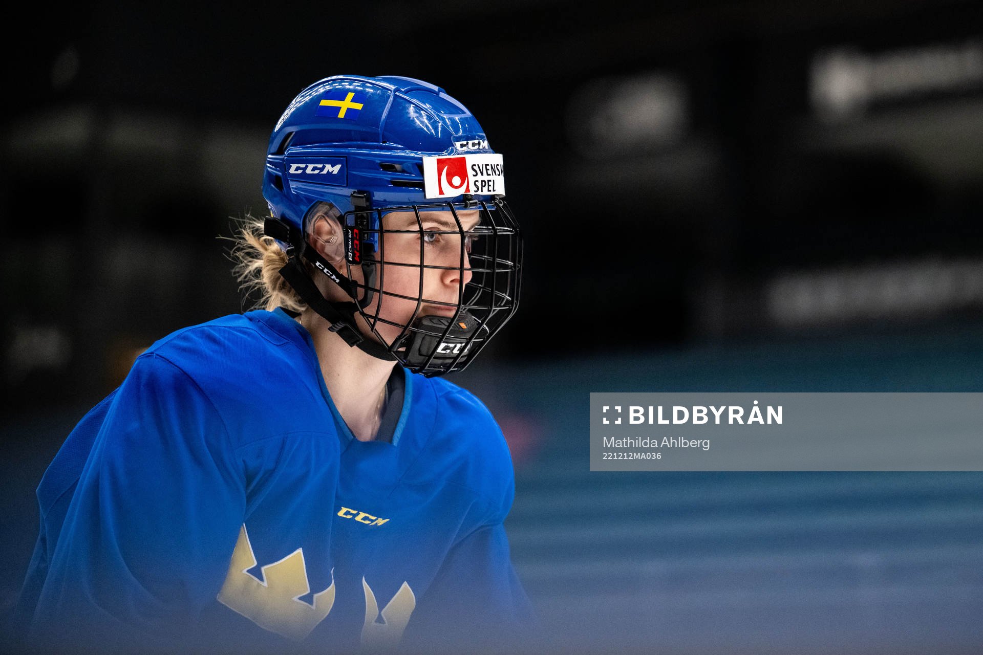 Julia Östlund of Sweden at a training session