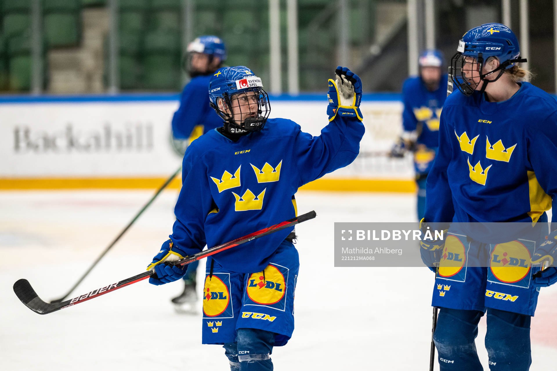 Lisa Johansson of Sweden at a training session