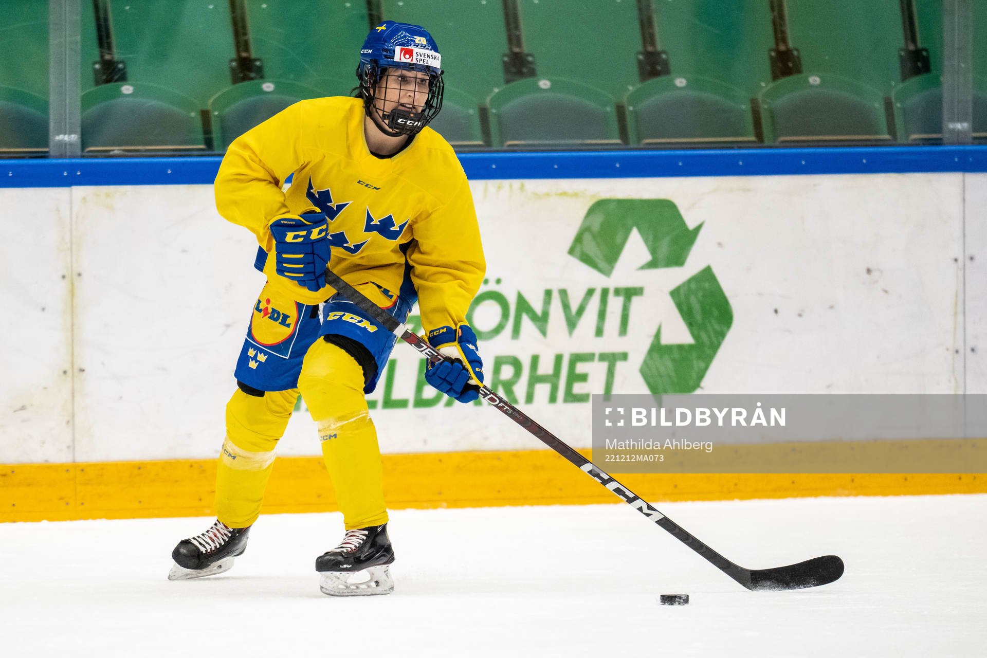 Fanny Rask of Sweden at a training session