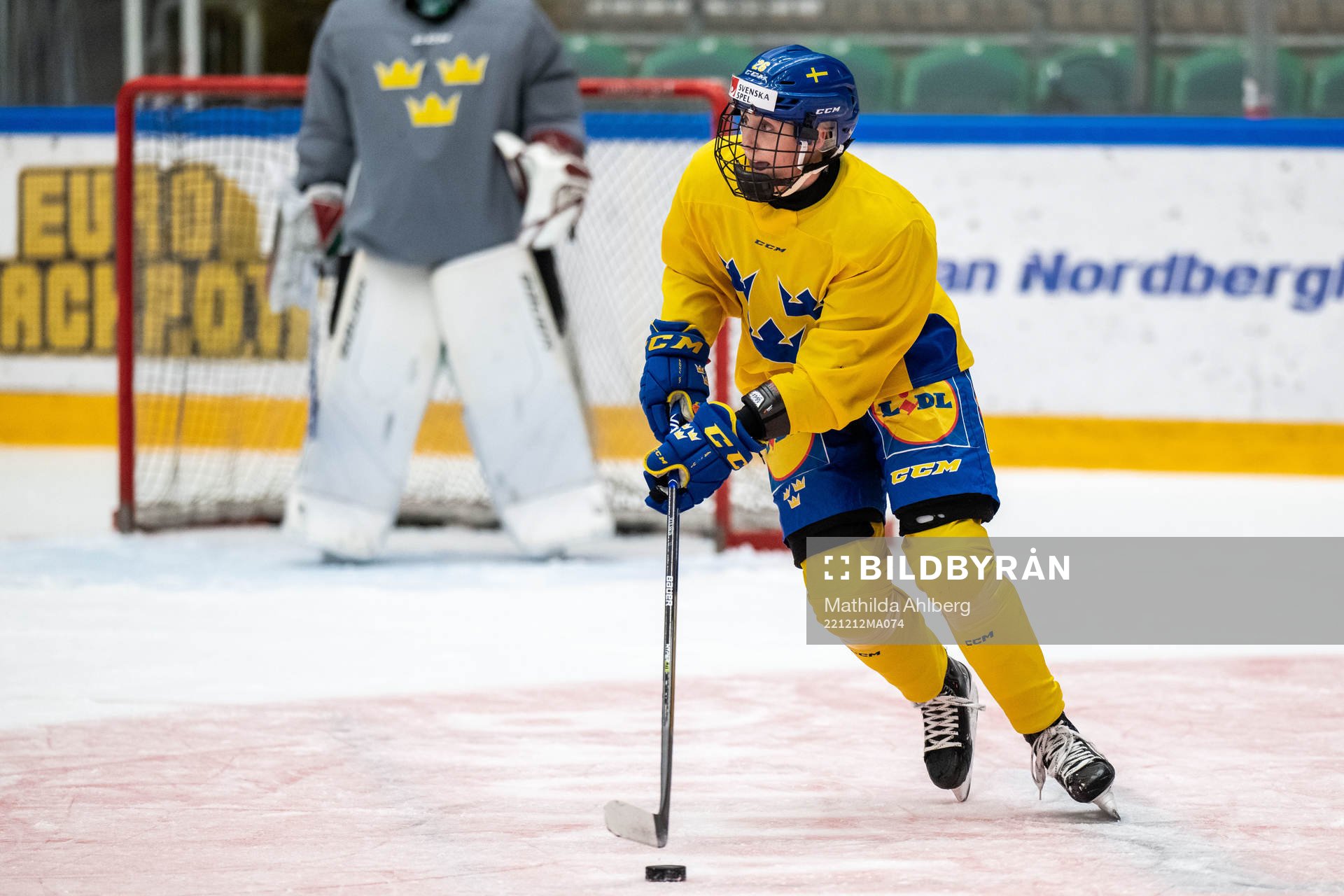 Hanna Olsson of Sweden at a training session