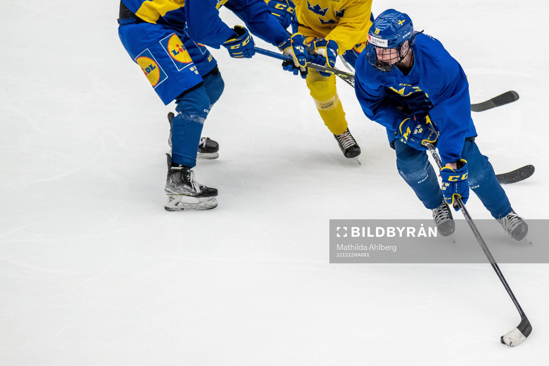 Sara Hjalmarsson of Sweden at a training session