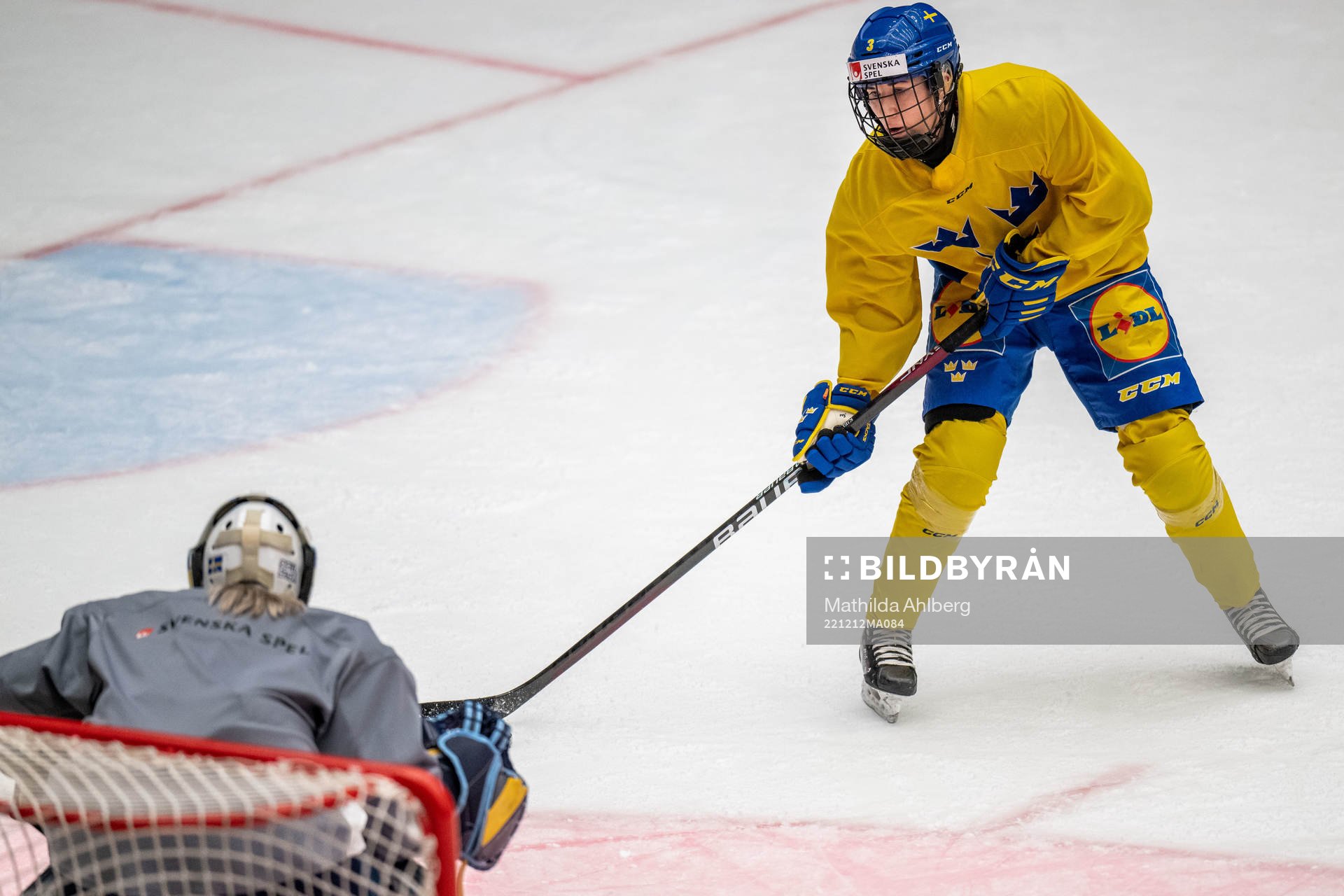 Anna Kjellbin of Sweden at a training session