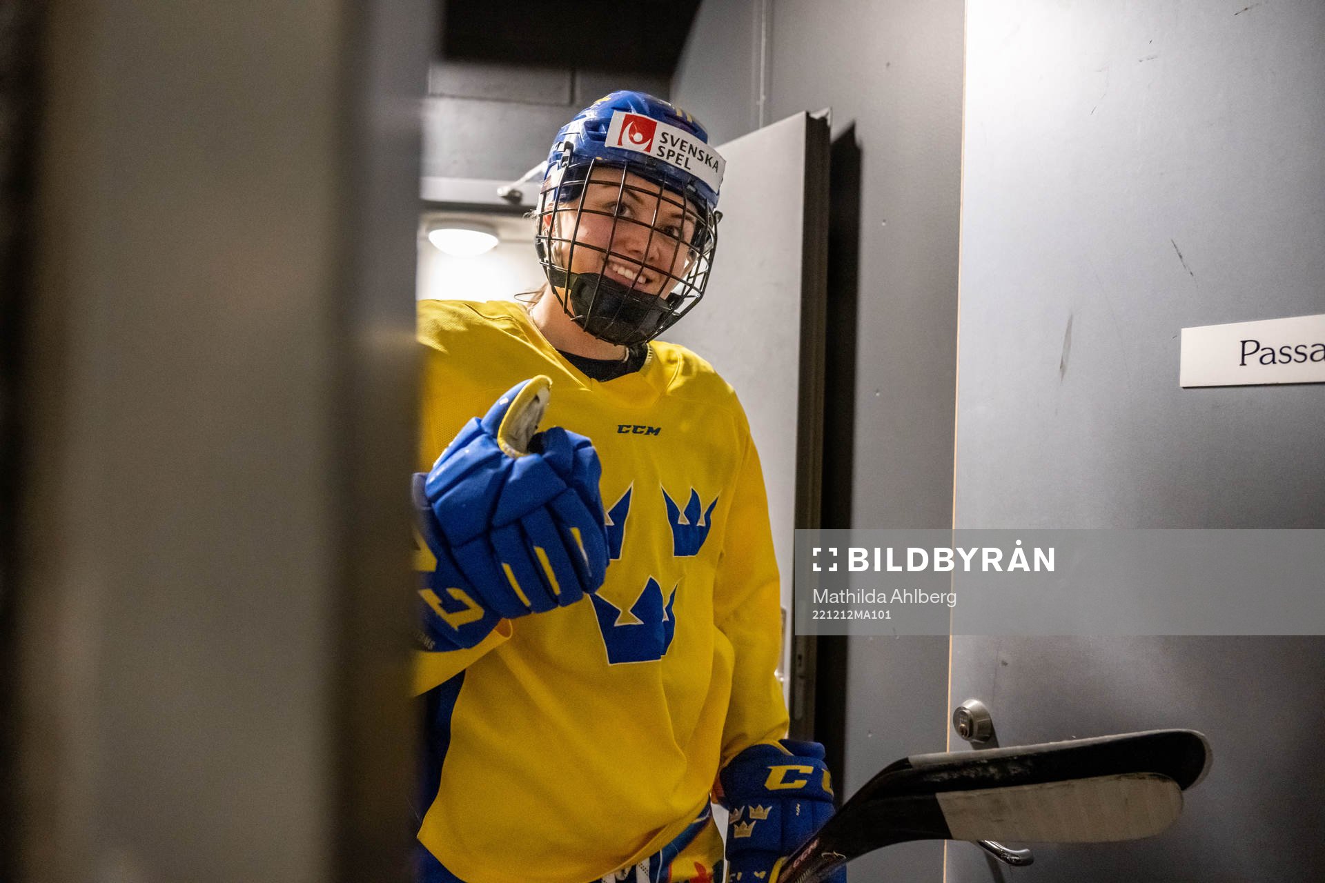 Josefine Bouveng of Sweden at a training session