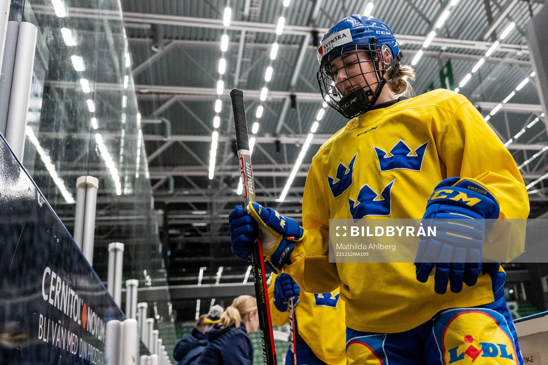 Nathalie Lidman of Sweden at a training session
