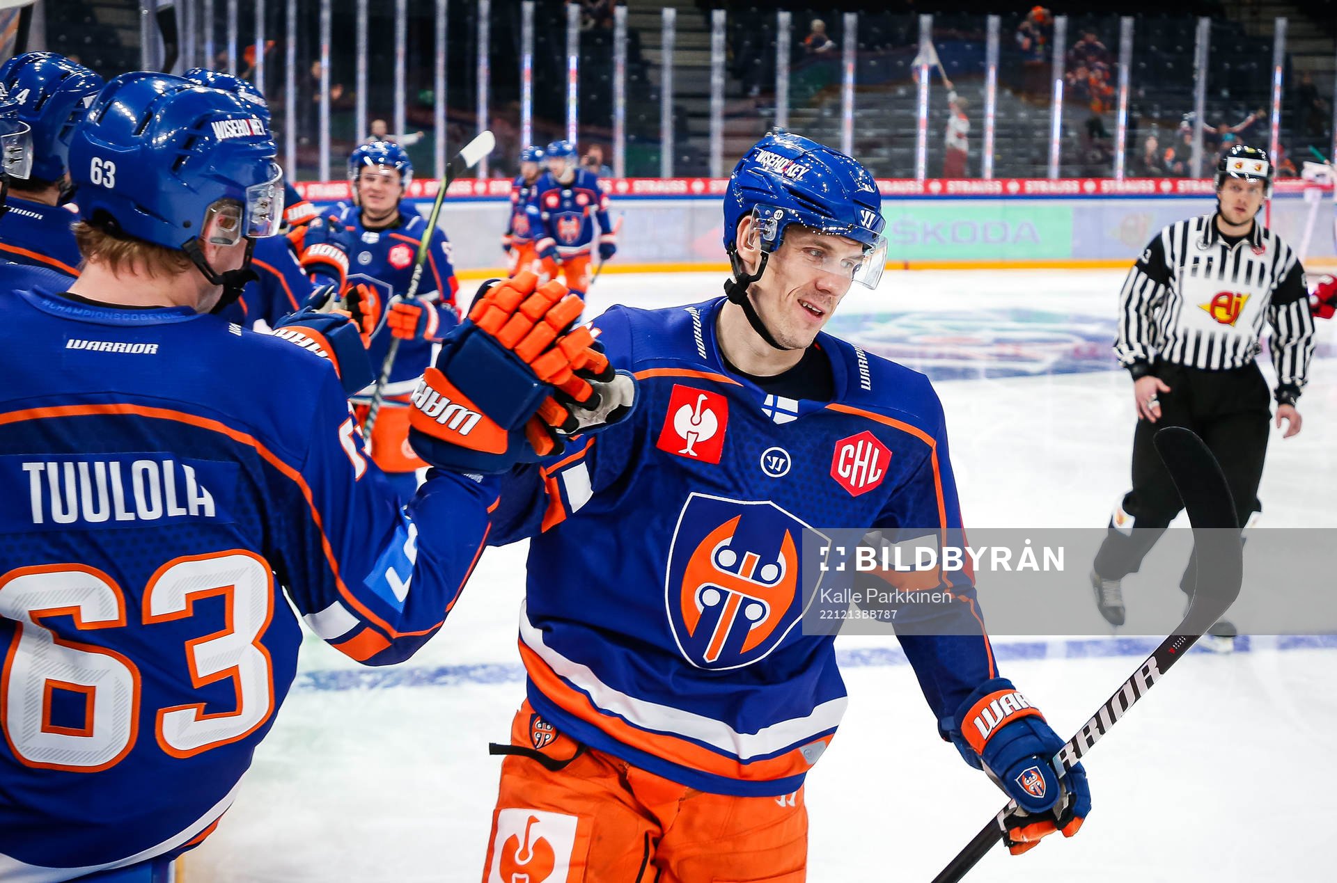 Jori Lehterä of Tappar celebrates the 1-0 goal