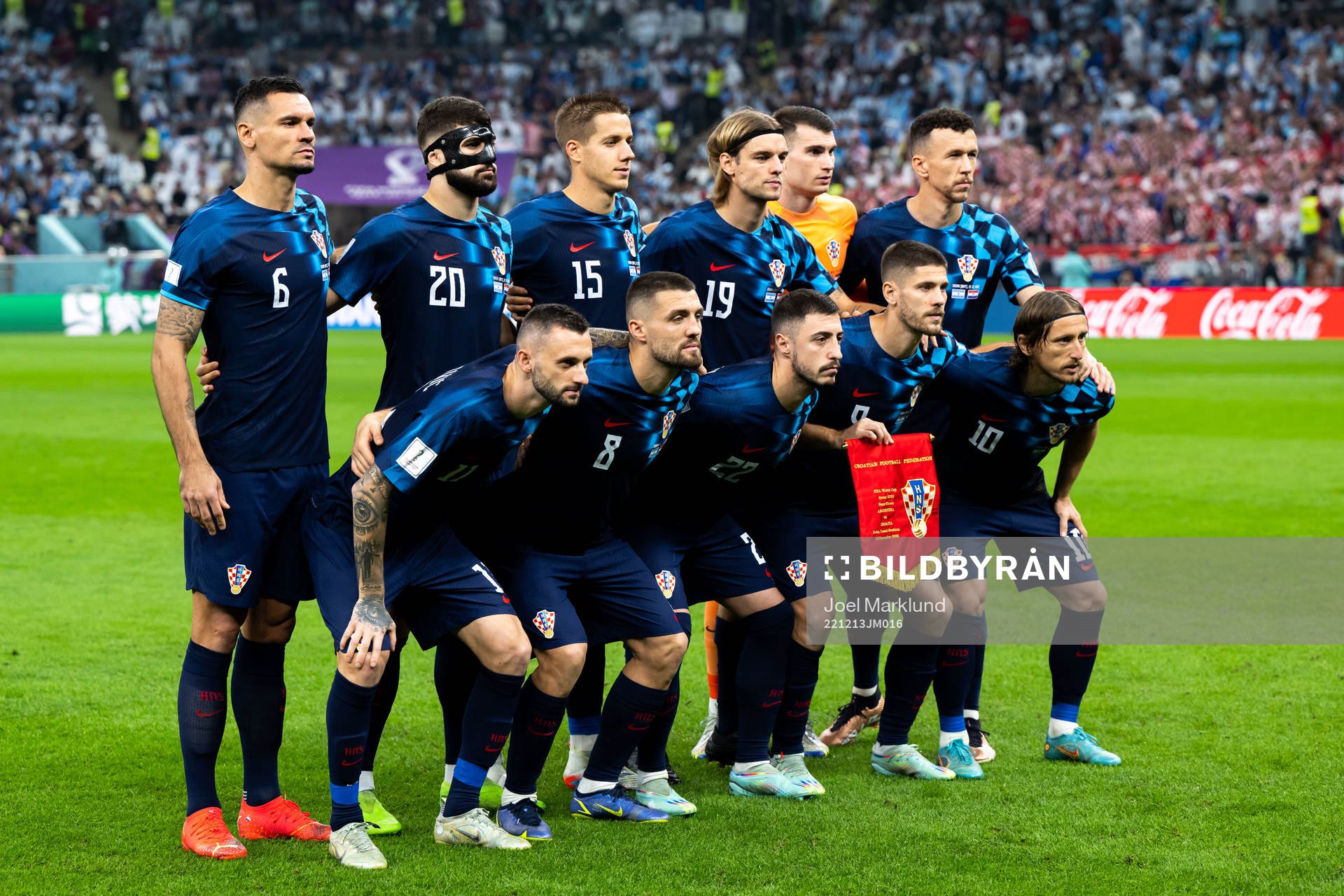 The starting eleven of Croatia