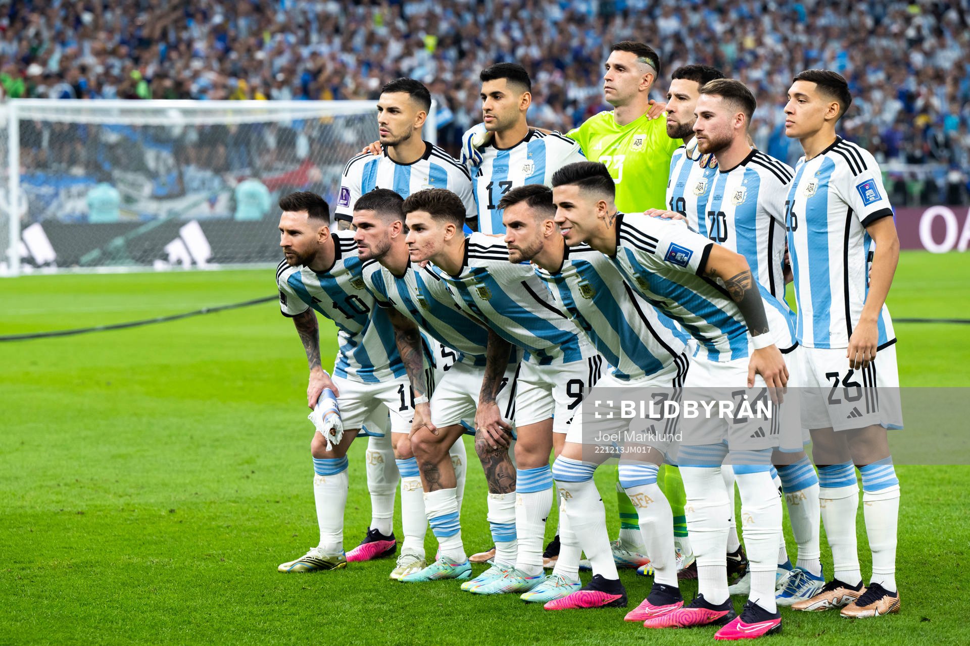 The starting eleven of Argentina
