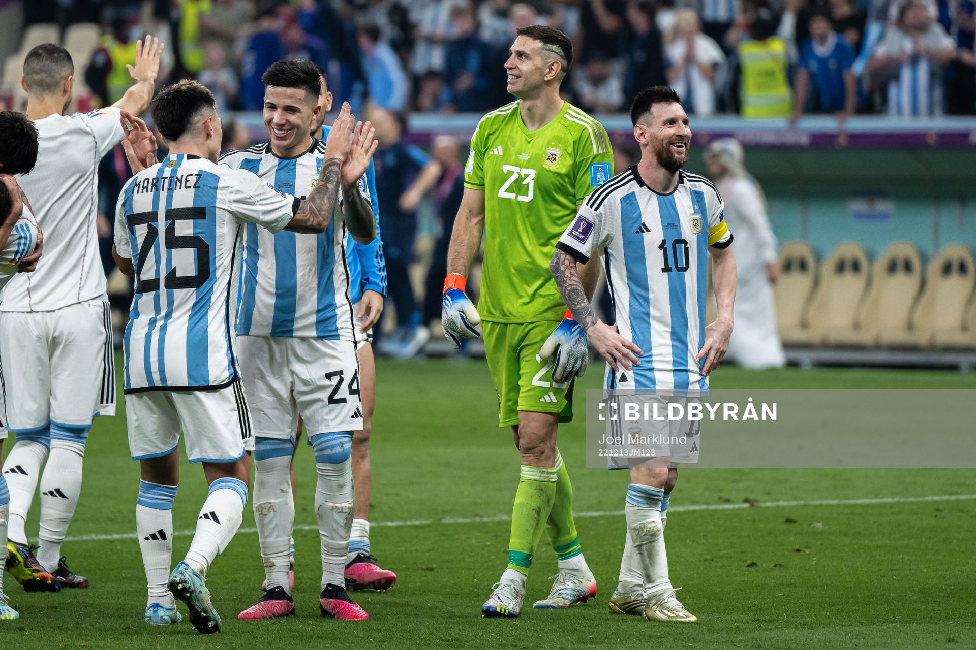 Lionel Messi of Argentina celebrates