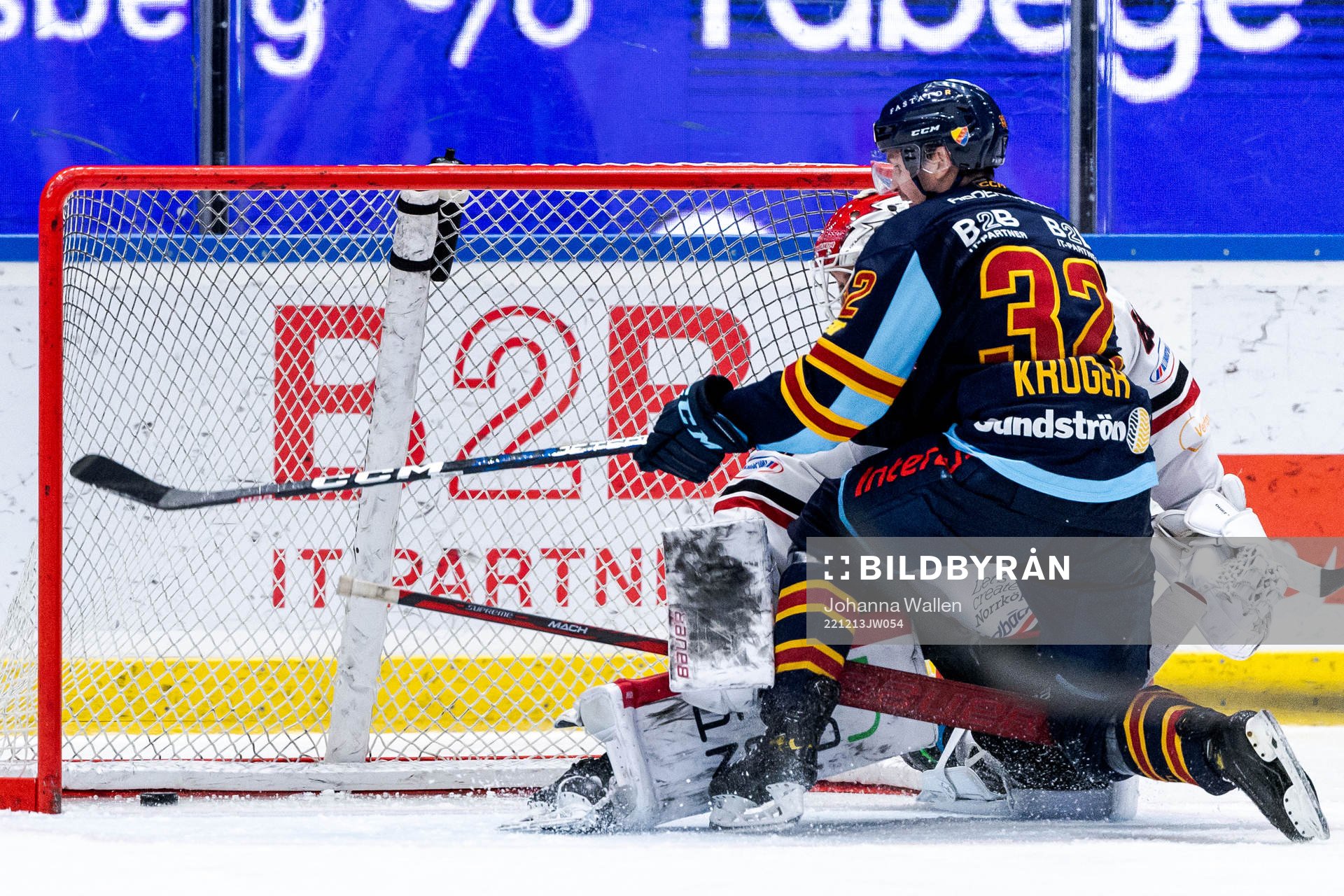 Djurgårdens Marcus Kruger gör 3-1 bakom Vita Hästens