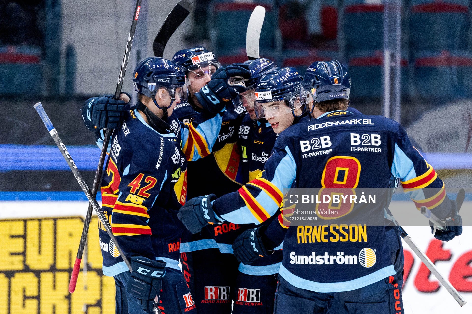 Djurgårdens spelare jublar