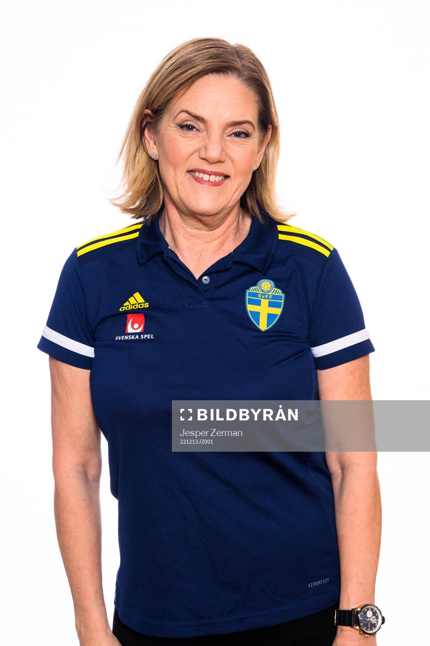 Annika Grälls från Svenska fotbollförbundets styrelse poserar för porträtt den 13 december 2022 i Stockholm. 