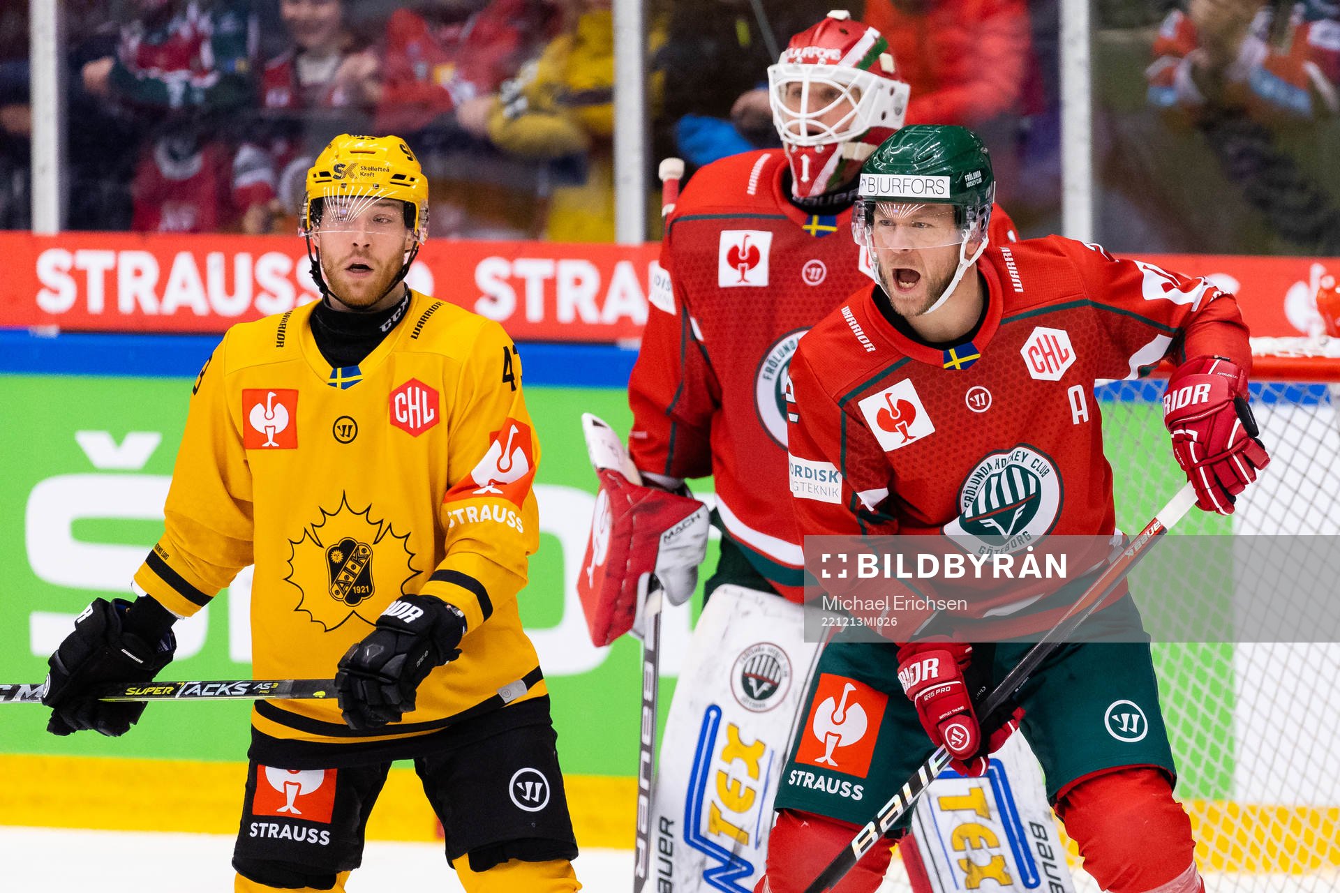 Filip Sandberg of Skellefteå and Christian Folin of