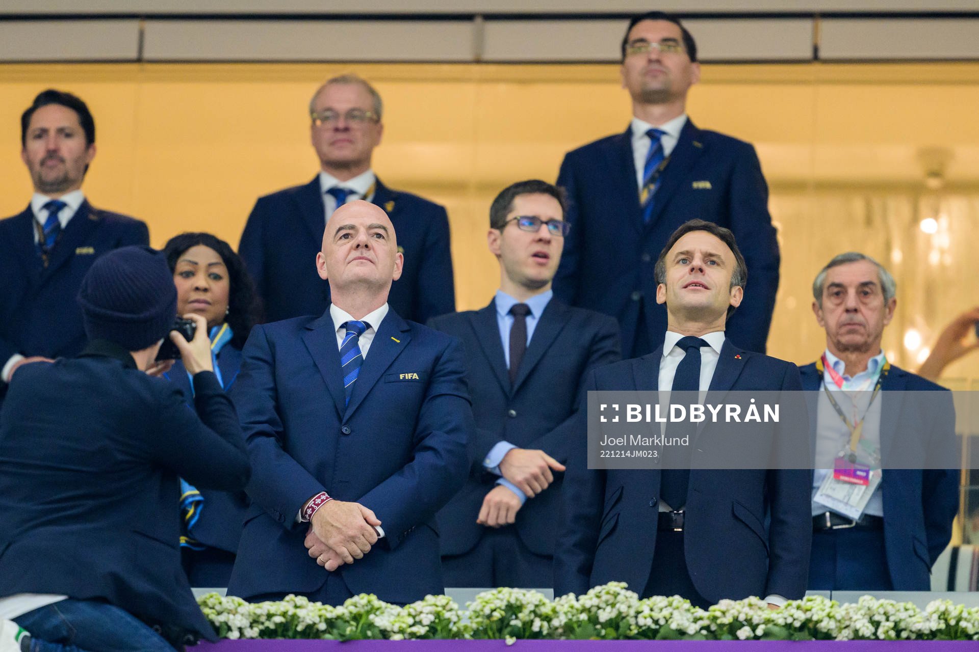 Gianni Infantino, FIFA President, and Emmanuel Macron,