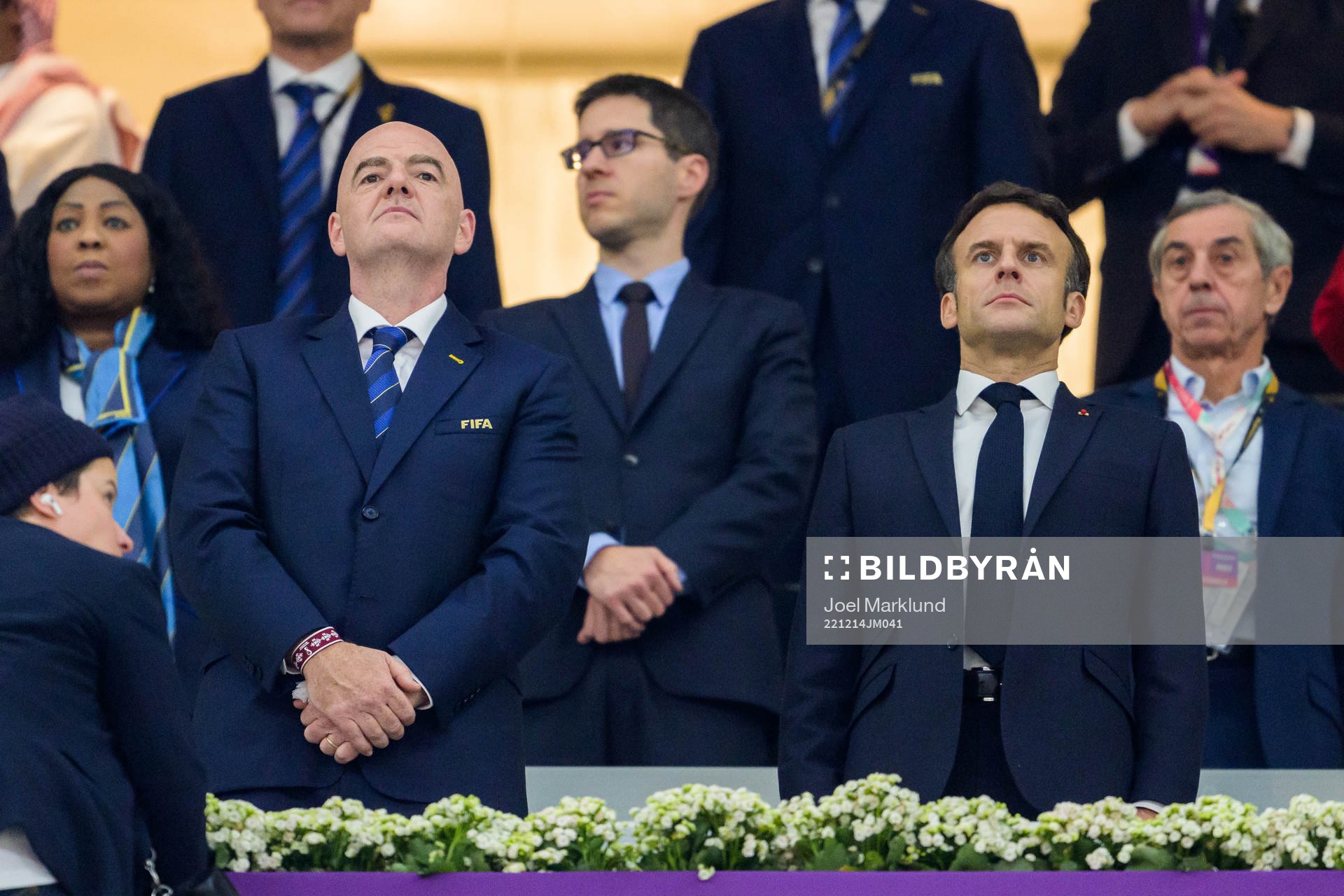 Gianni Infantino, FIFA President, and Emmanuel Macron,
