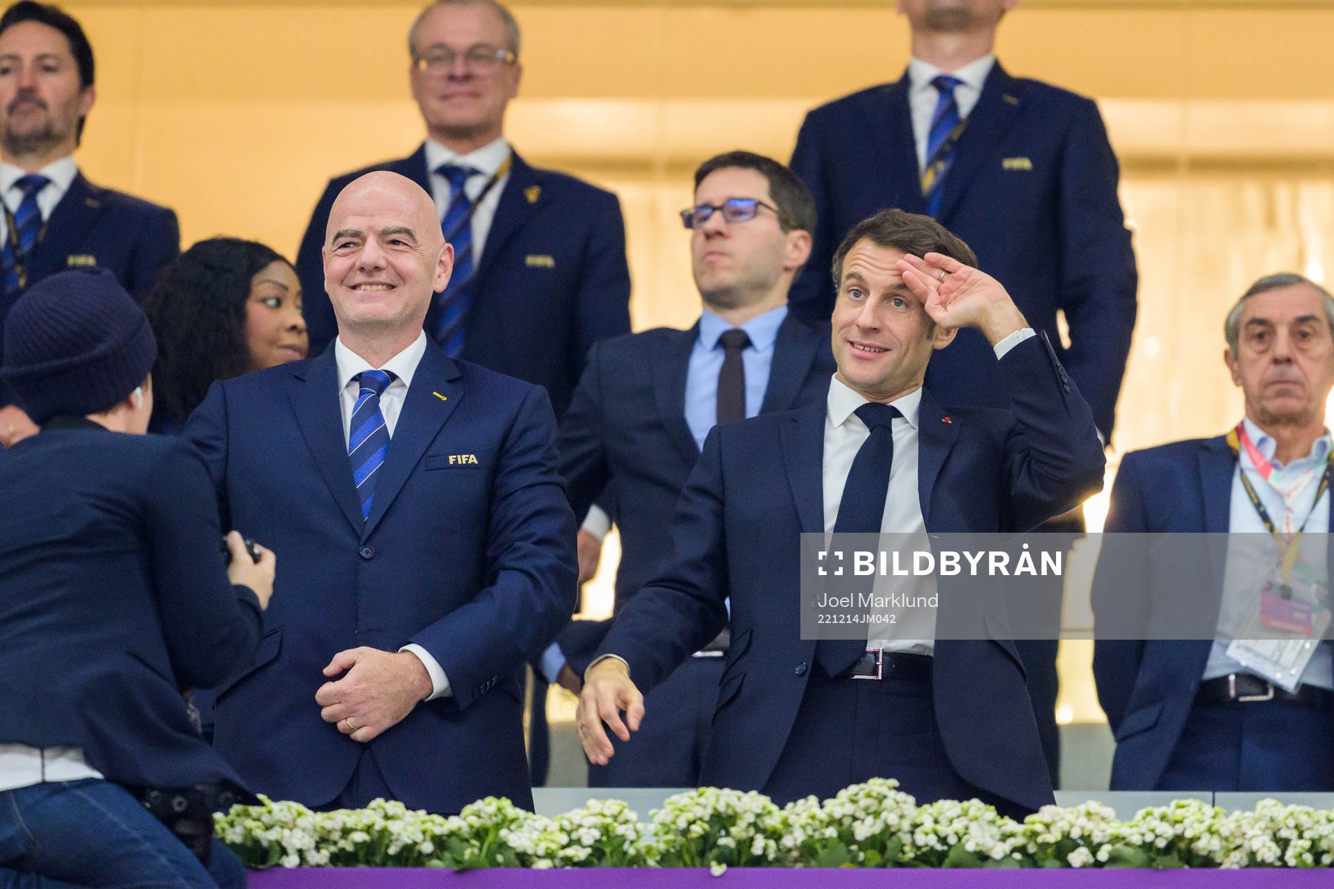 Gianni Infantino, FIFA President, and Emmanuel Macron,