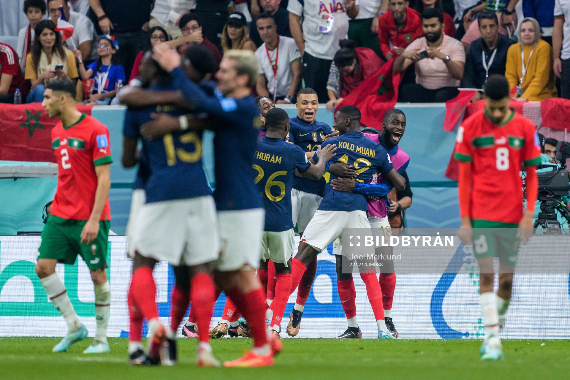 Randal Kolo Muani of France celebrates