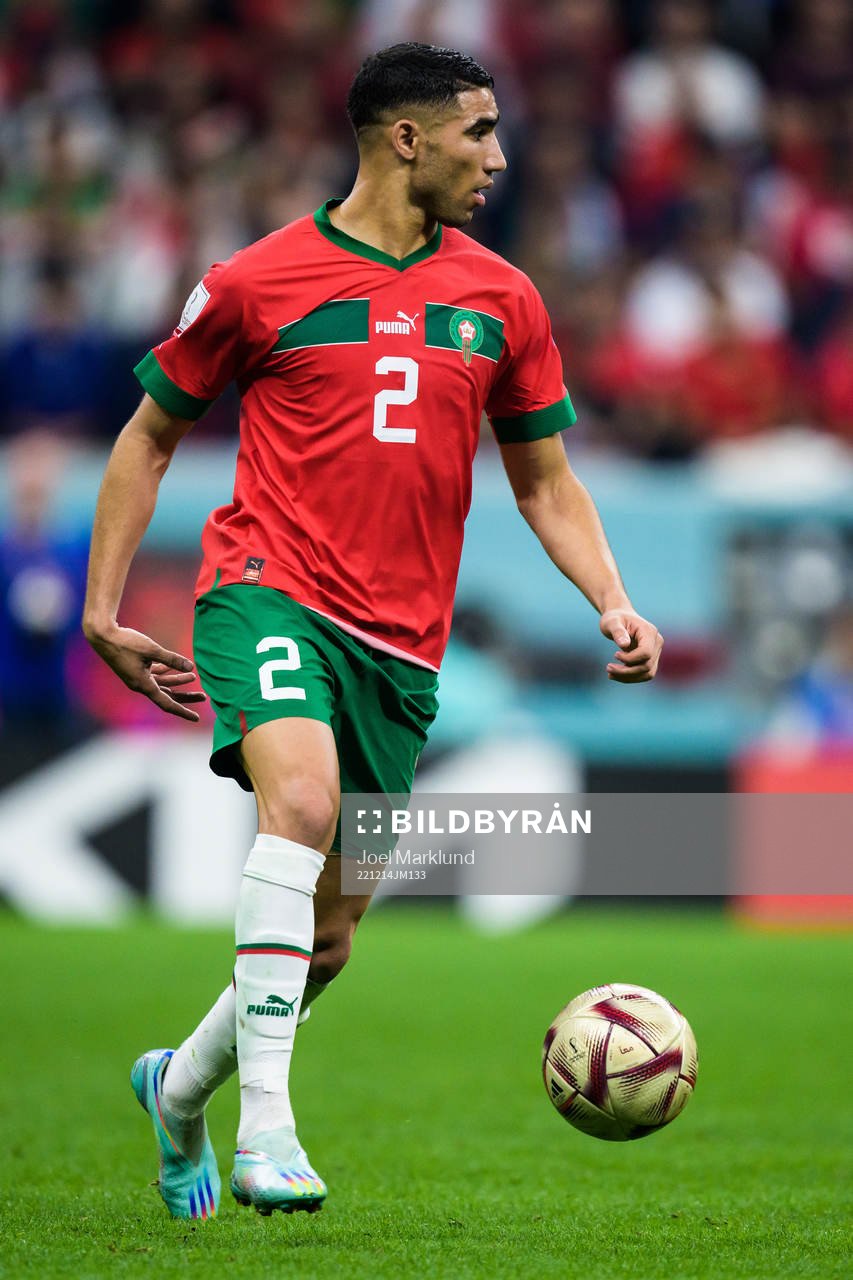 Achraf Hakimi of Morocco