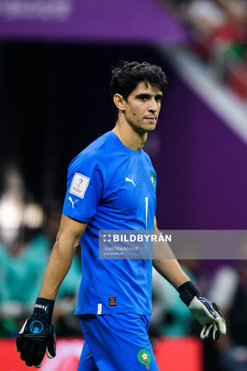 Goalkeeper Yassine Bounou of Morocco