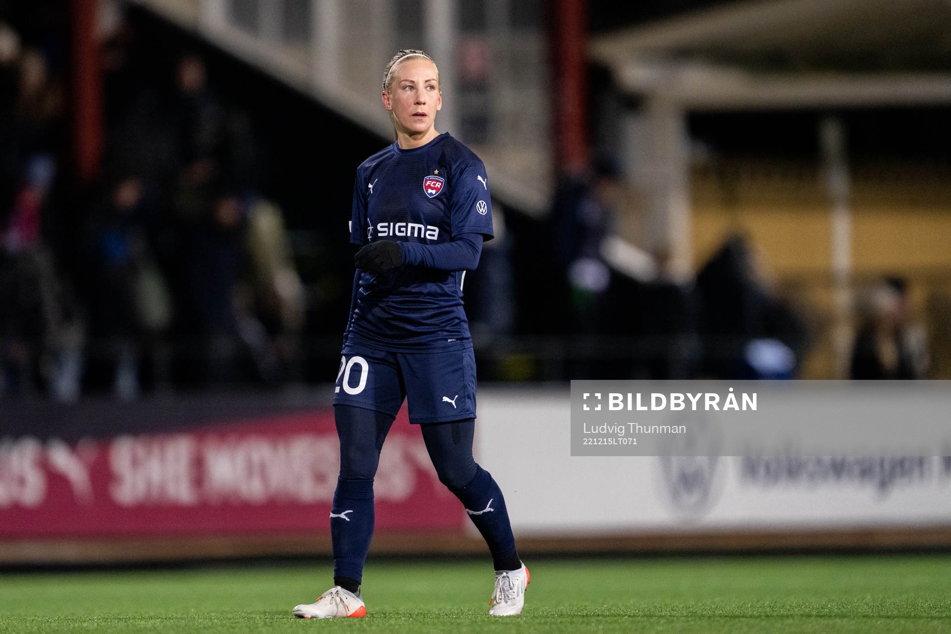 Mia Persson of Rosengård looks dejected