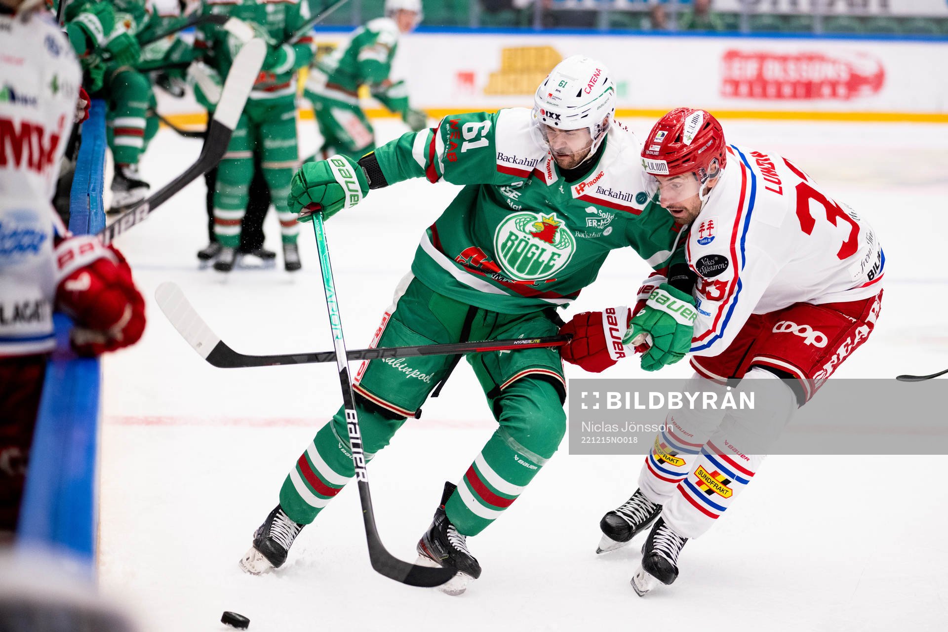 Rögles Ludvig Larsson och Timrås Albin Lundin