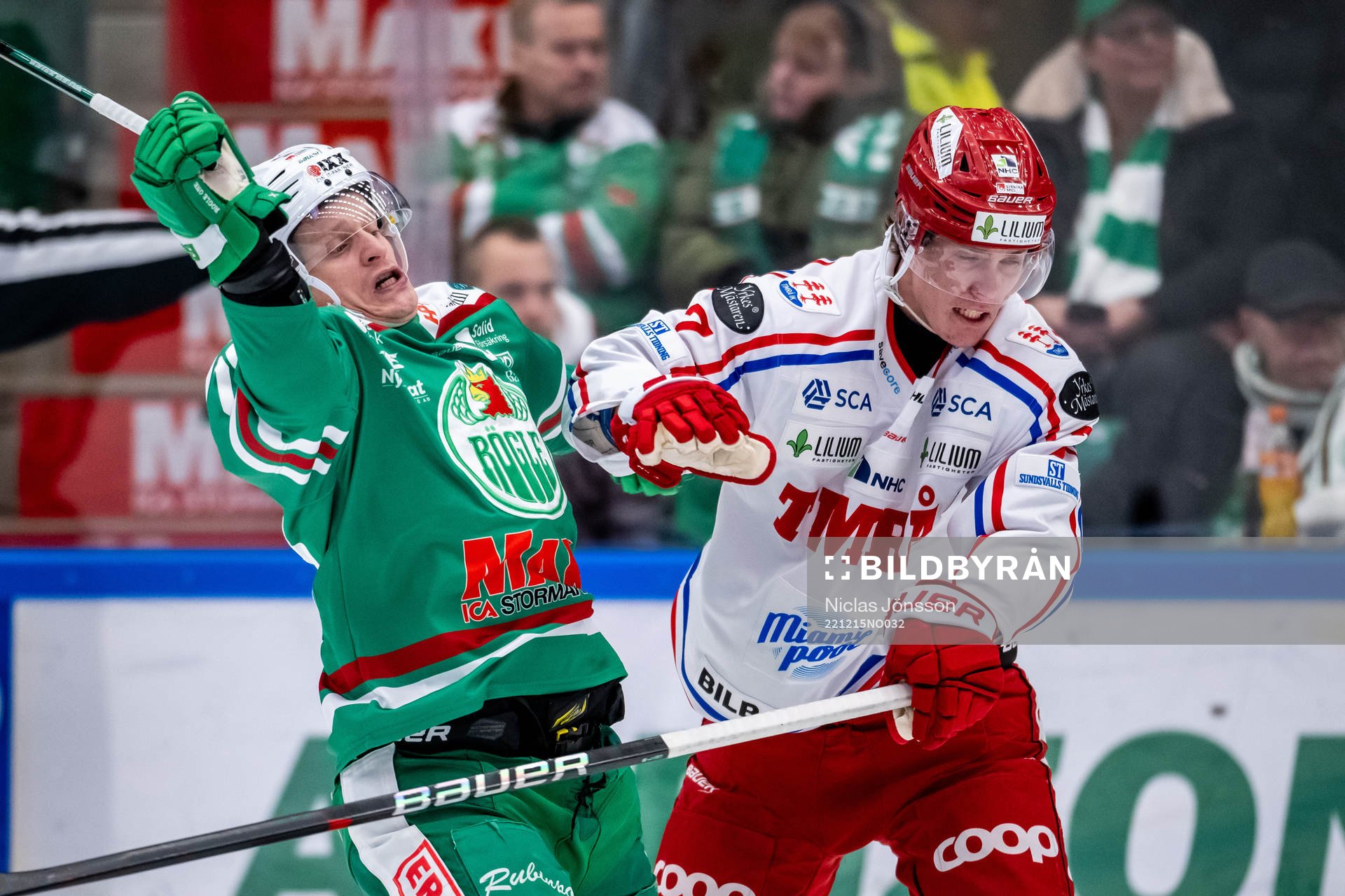Rögles Anton Bengtsson och Timrås Jakob Stenqvist