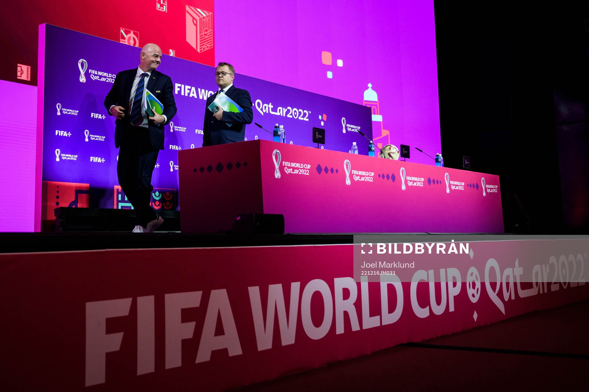 Gianni Infantino, president of FIFA, and communications
