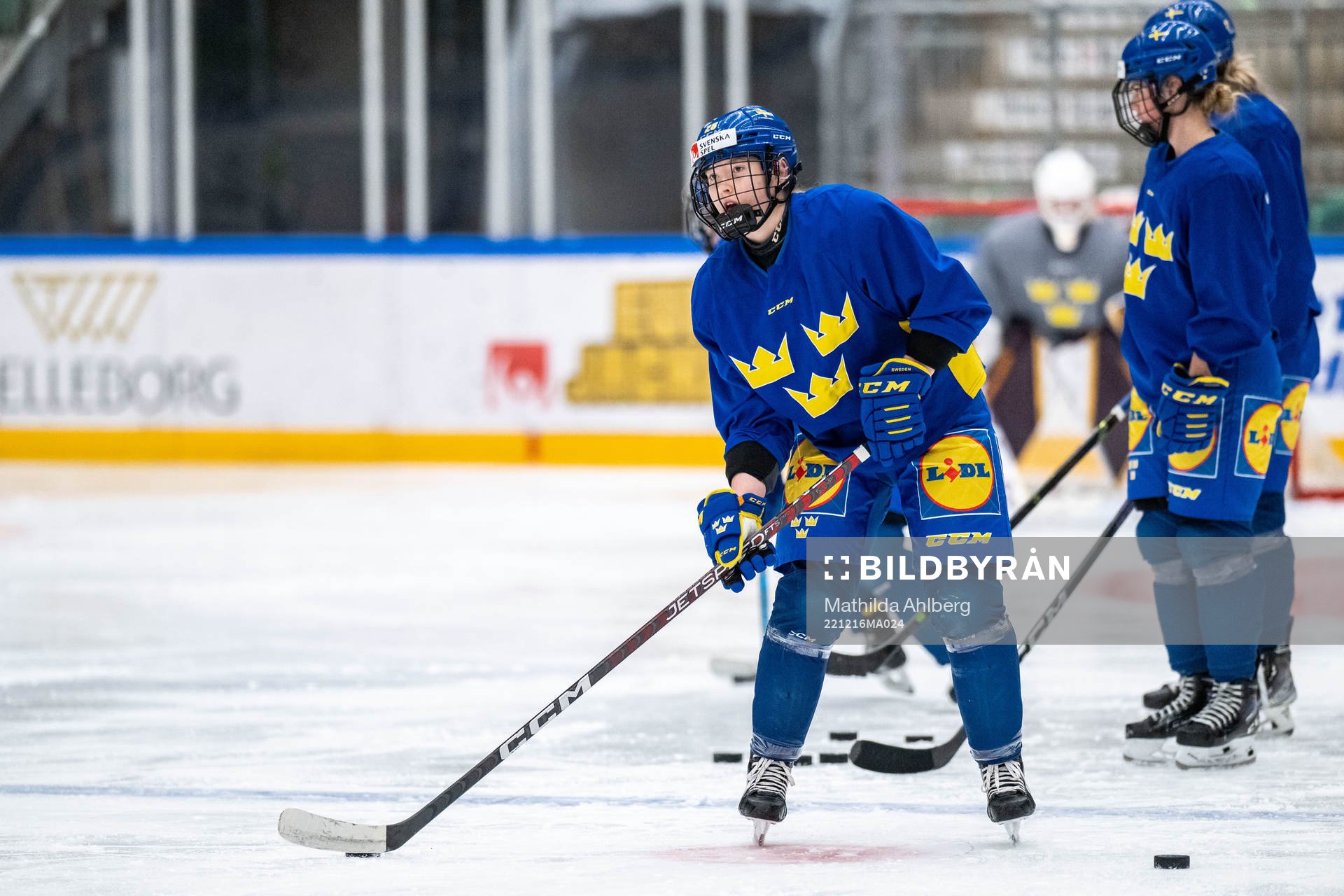 Solveig Gisler of Sweden at a training session