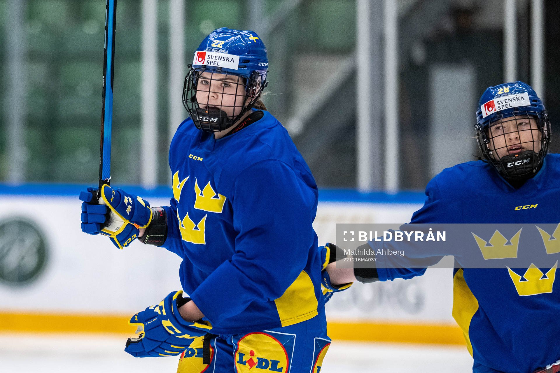 Hanna Thuvik of Sweden at a training session