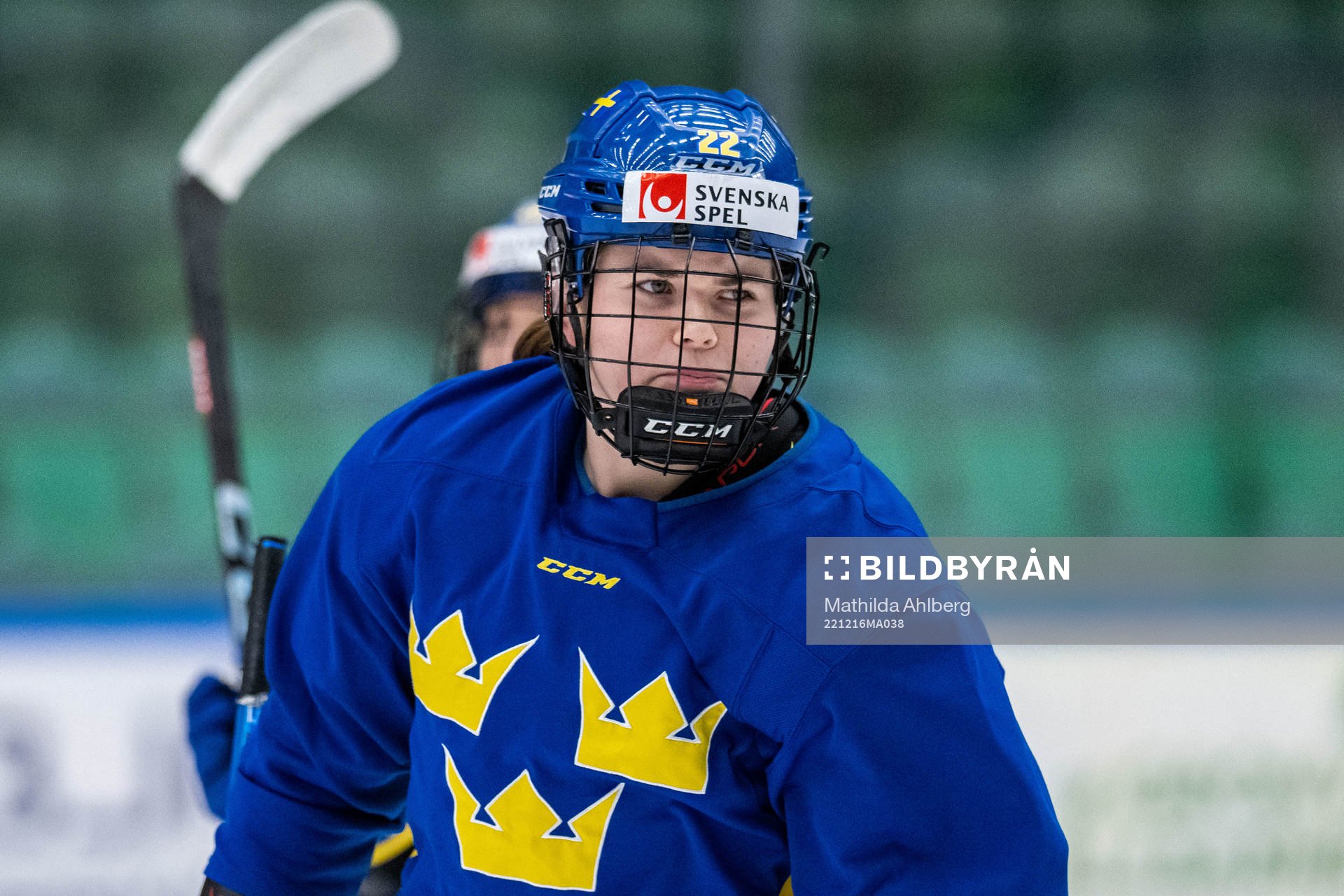 Hanna Thuvik of Sweden at a training session