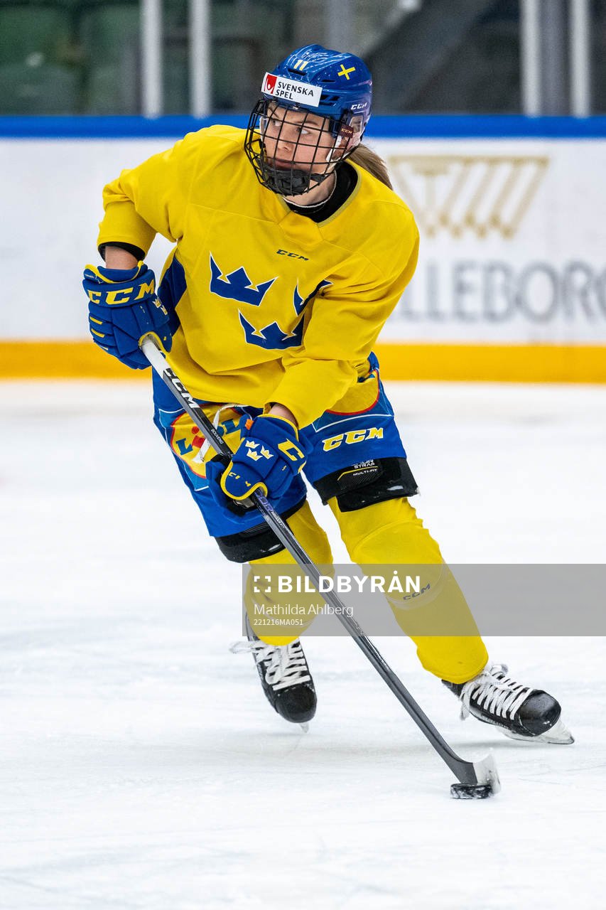 Josefin Bouveng of Sweden at a training session