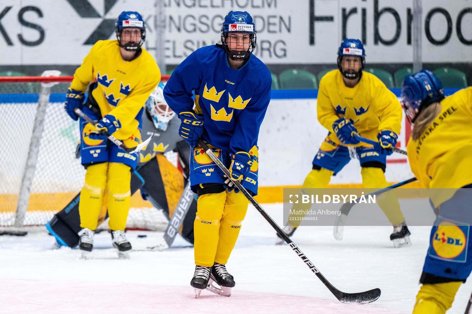 Nathalie Lidman of Sweden at a training session