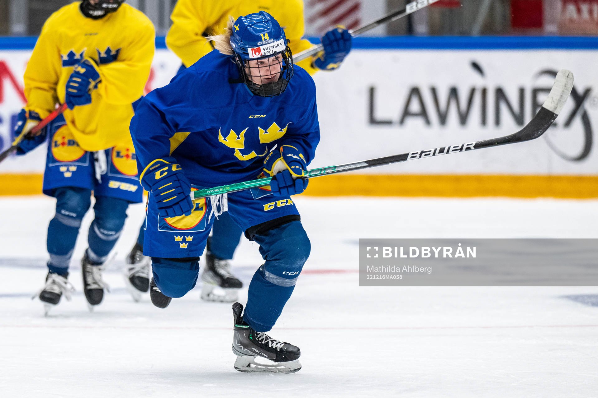Thea Johansson of Sweden at a training session