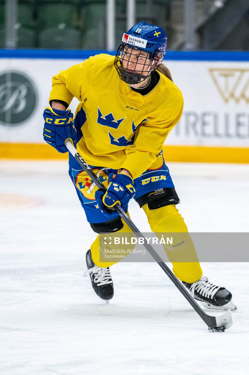 Josefin Bouveng of Sweden at a training session