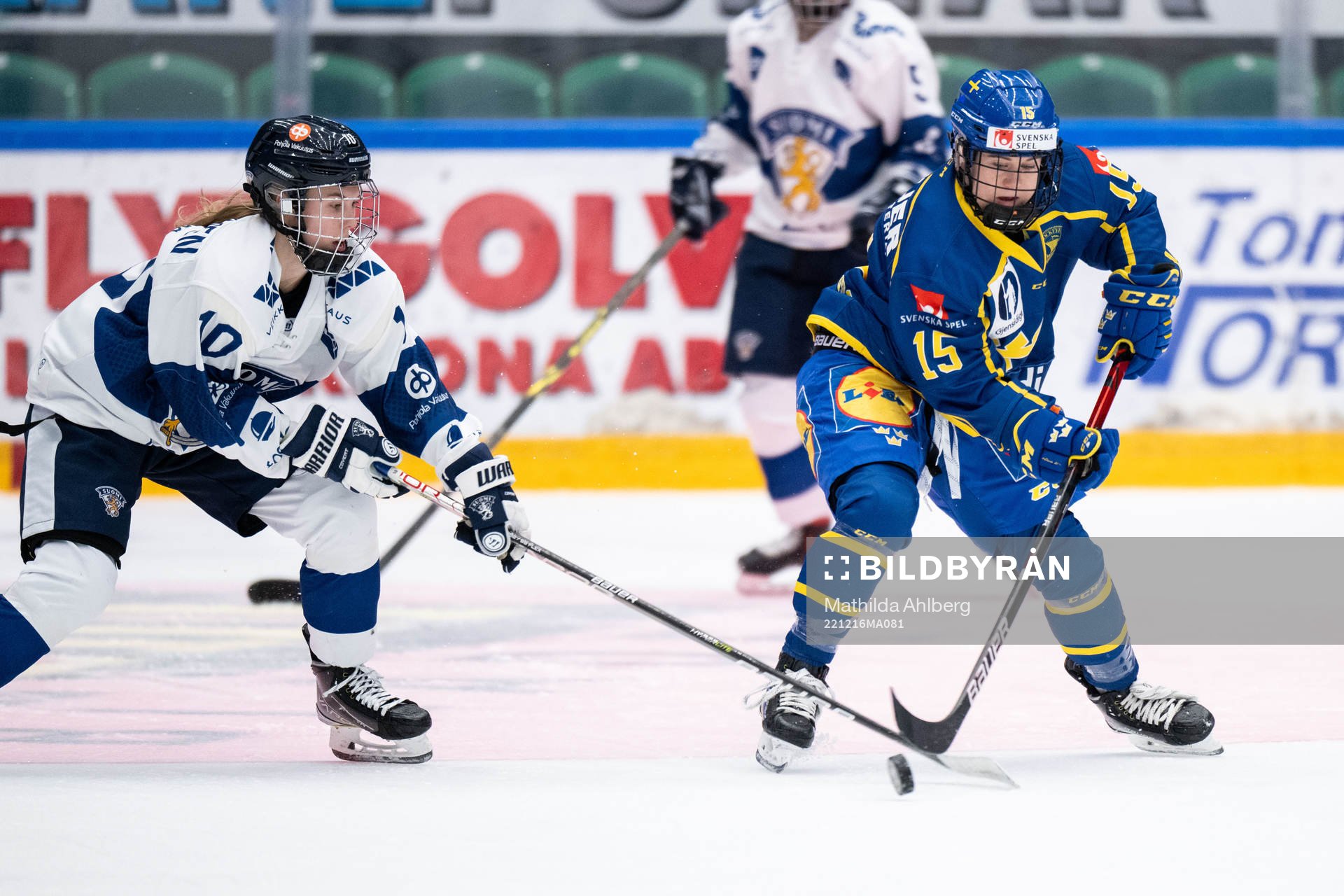 Elisa Holopainen of Finland and Lisa Johansson of Sweden