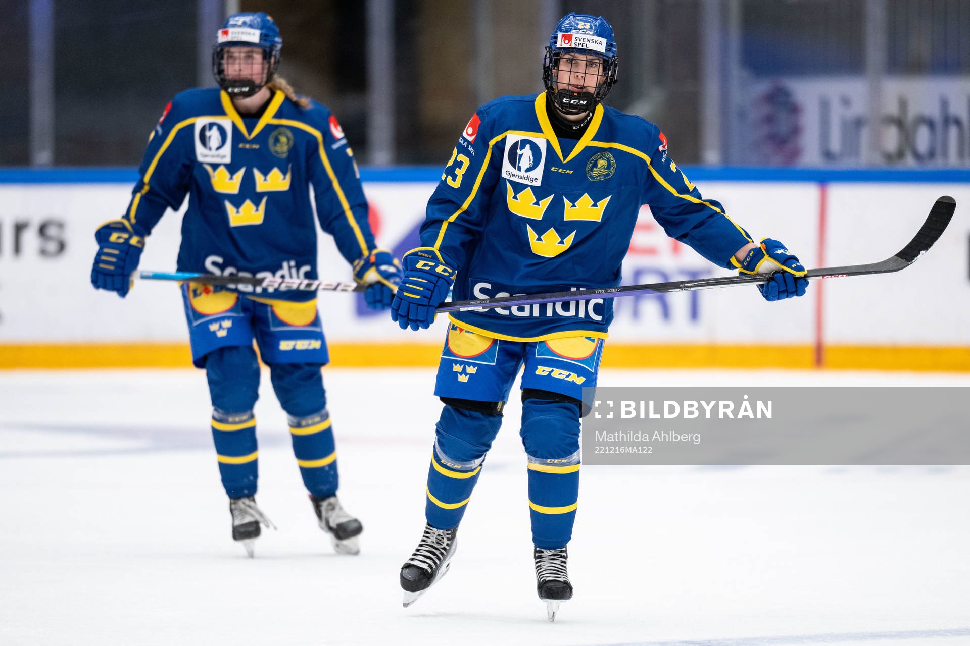 Julia Östlund of Sweden looks dejected
