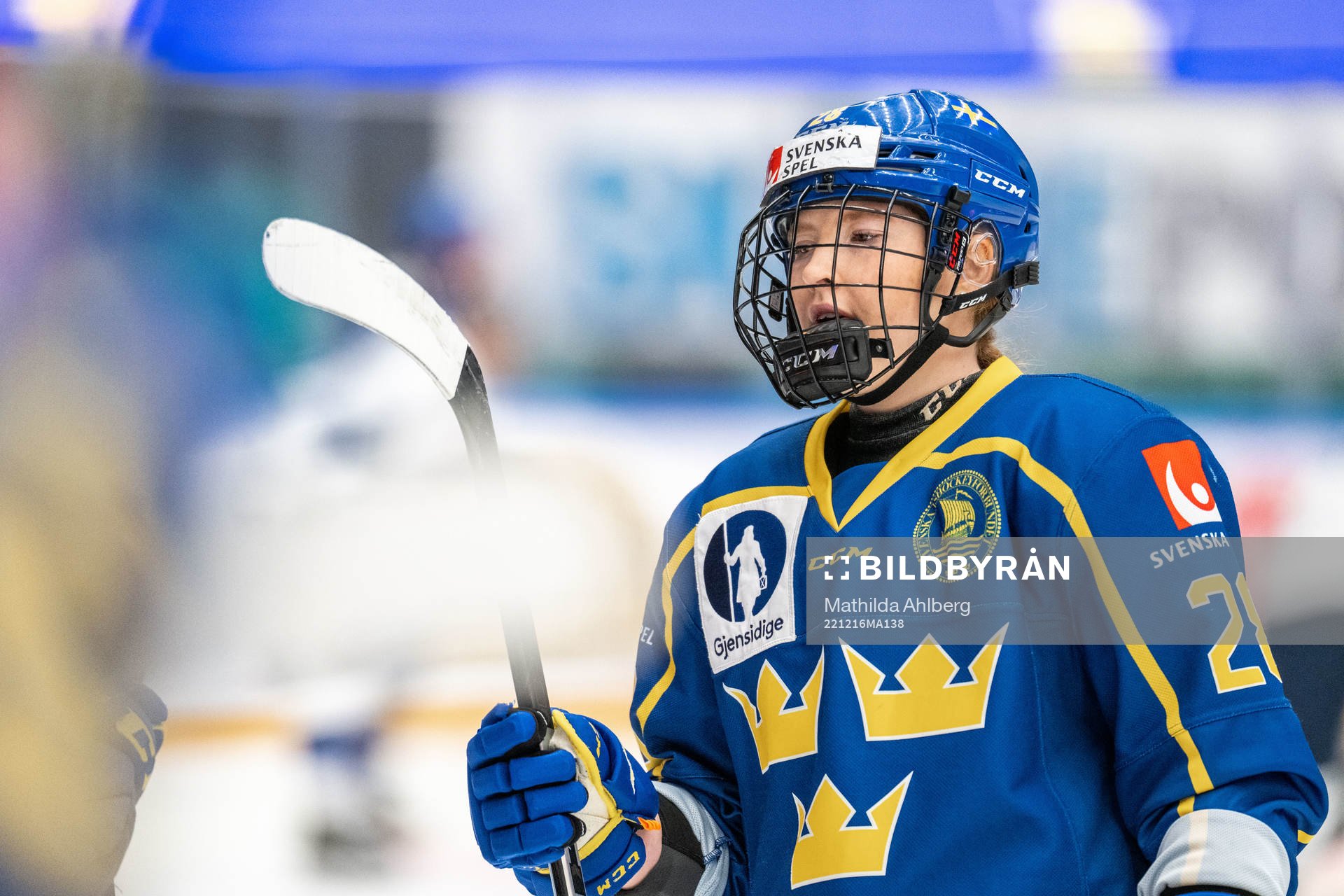 Solveig Gisler of Sweden looks dejected