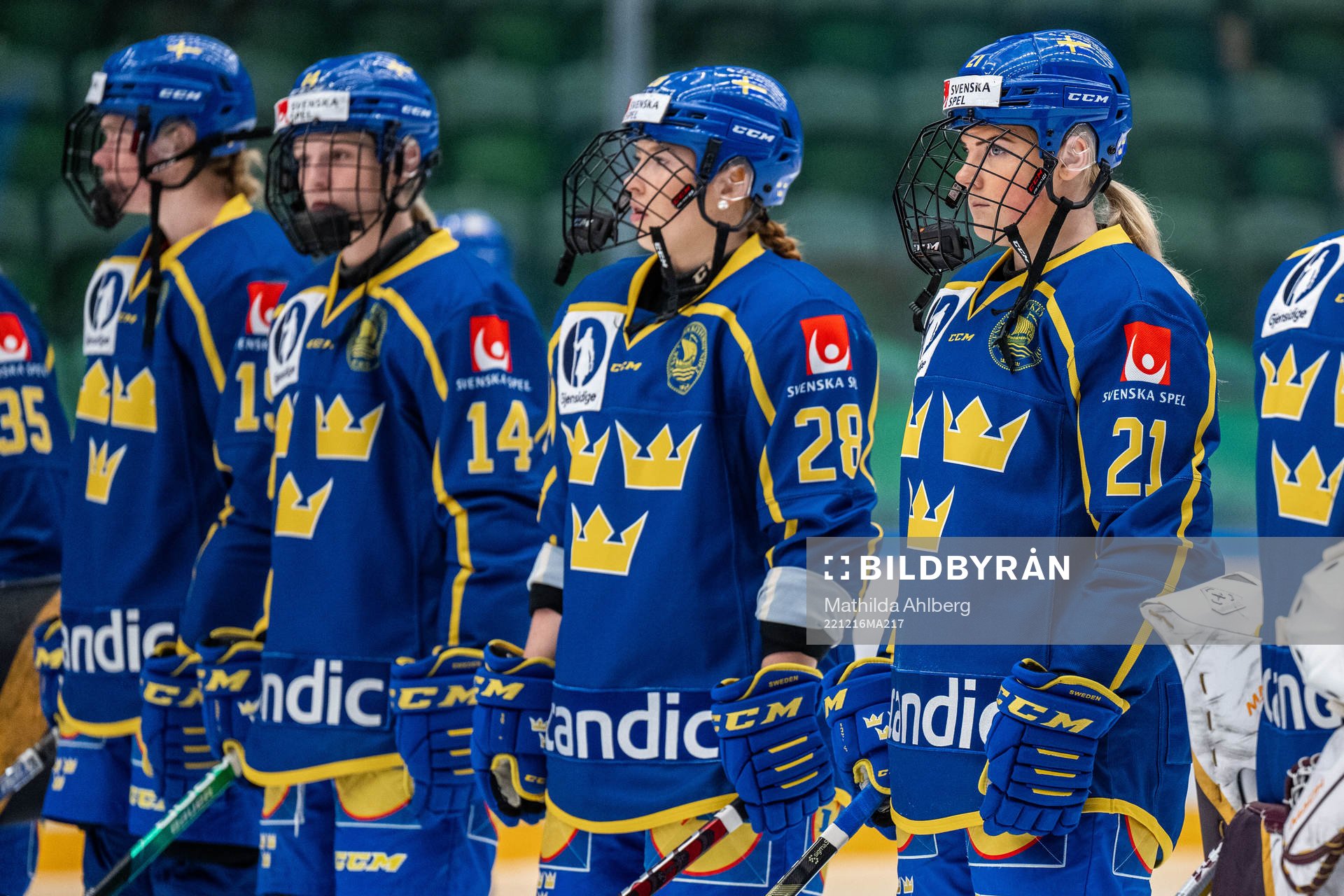 Thea Johansson, Solveig Gisler  and Lova Blom of Sweden