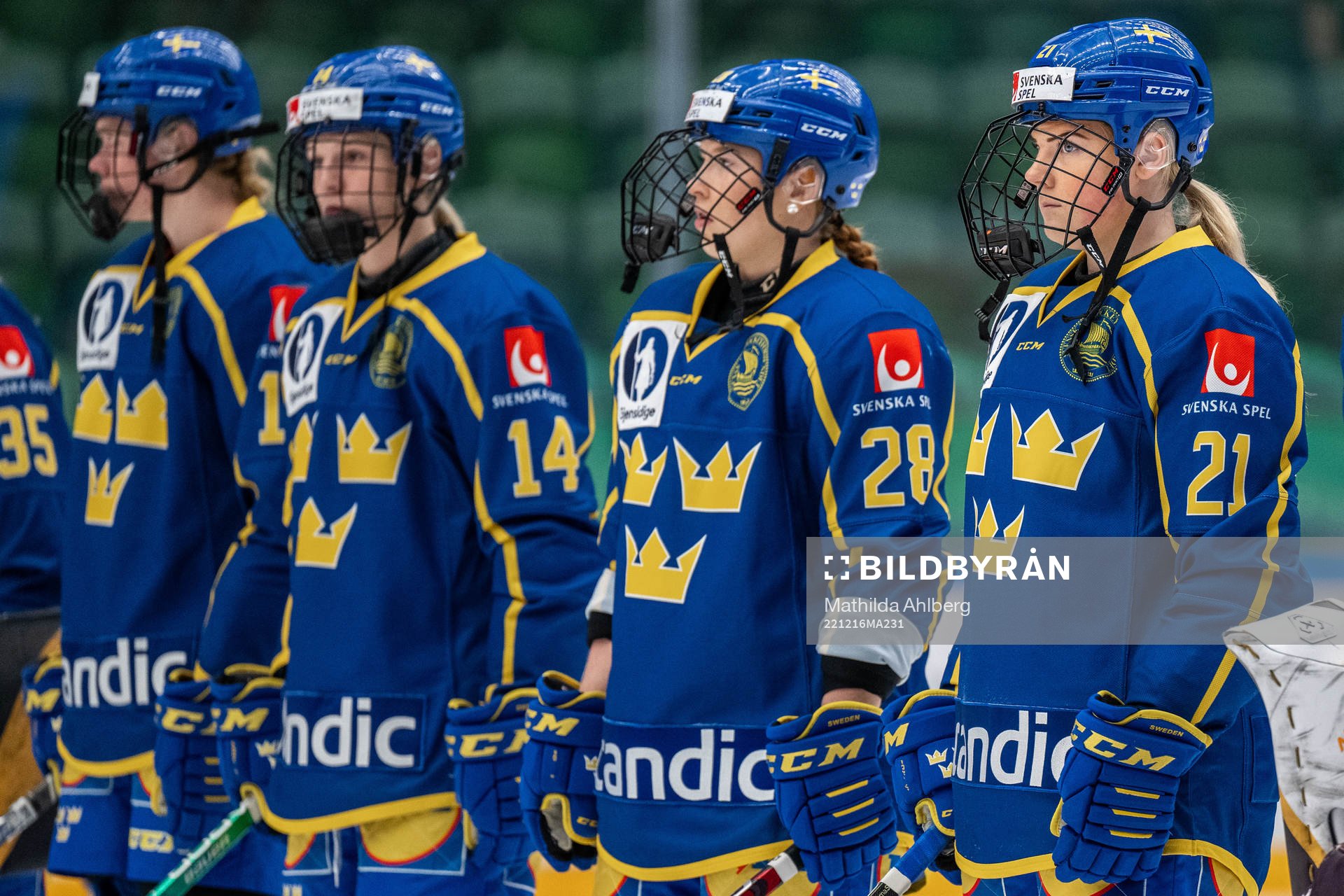 Thea Johansson, Solveig Gisler  and Lova Blom of Sweden