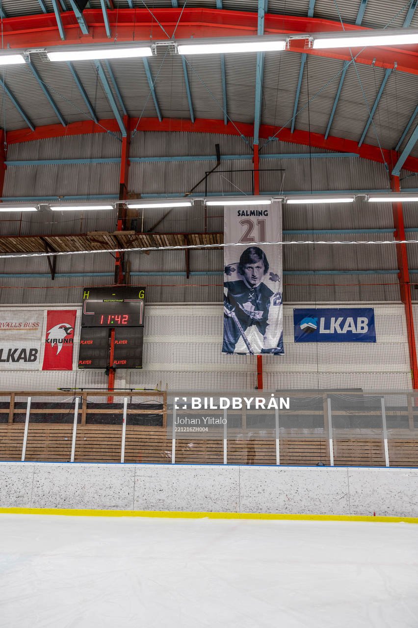 Börje Salming vepa i taket på Matojärvi ishall