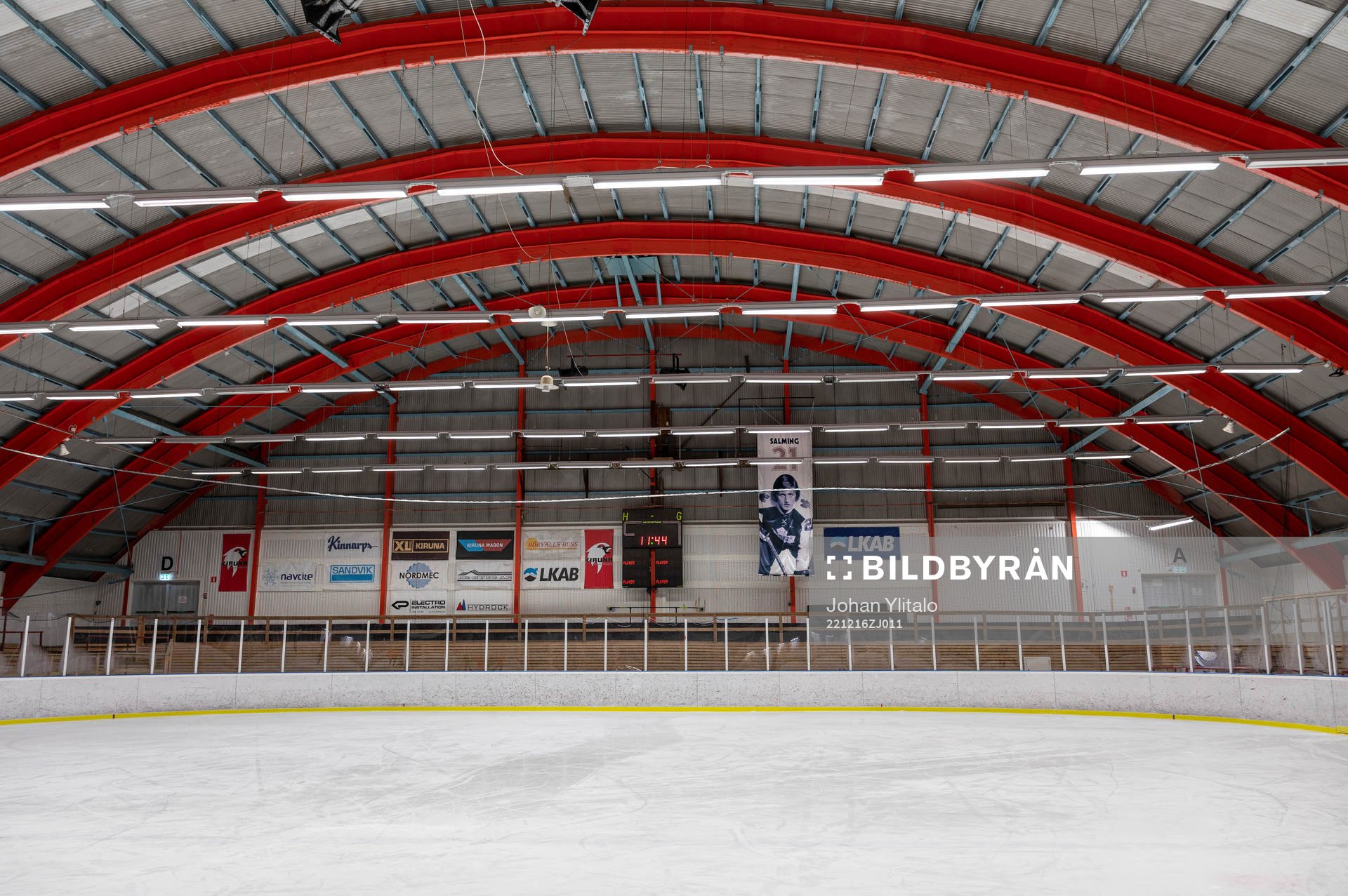 Börje Salming vepa i taket på Matojärvi ishall